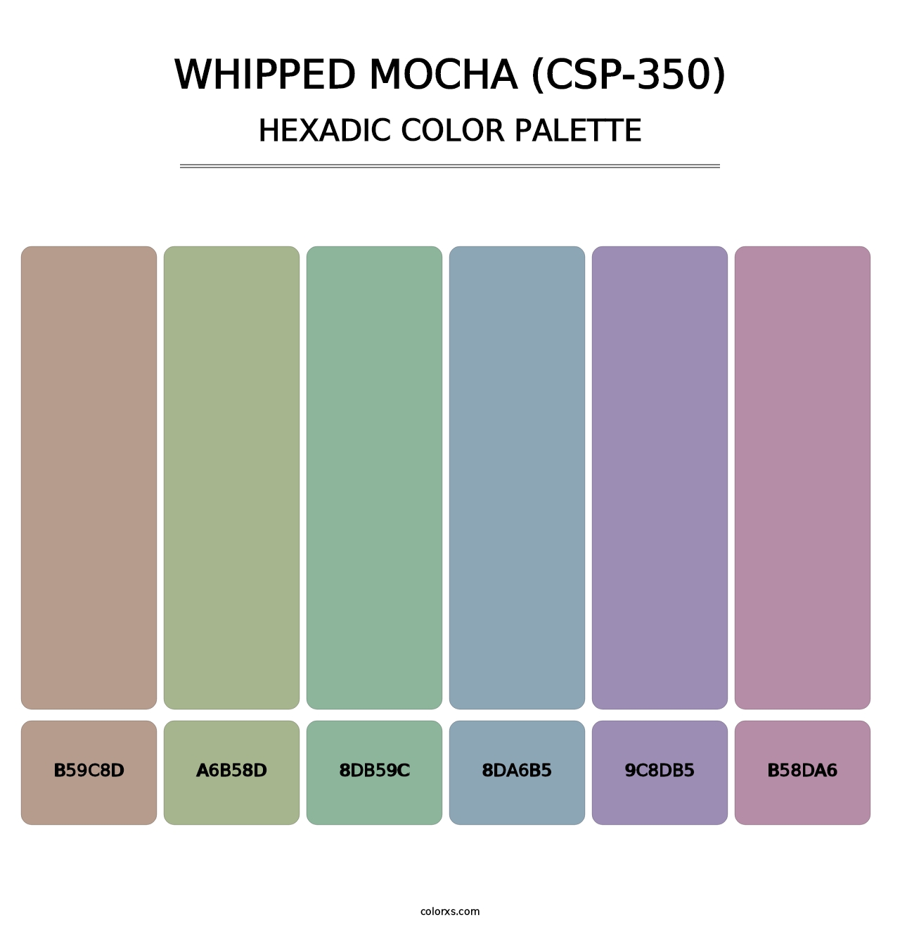 Whipped Mocha (CSP-350) - Hexadic Color Palette