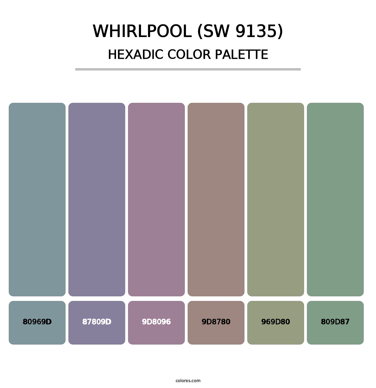 Whirlpool (SW 9135) - Hexadic Color Palette