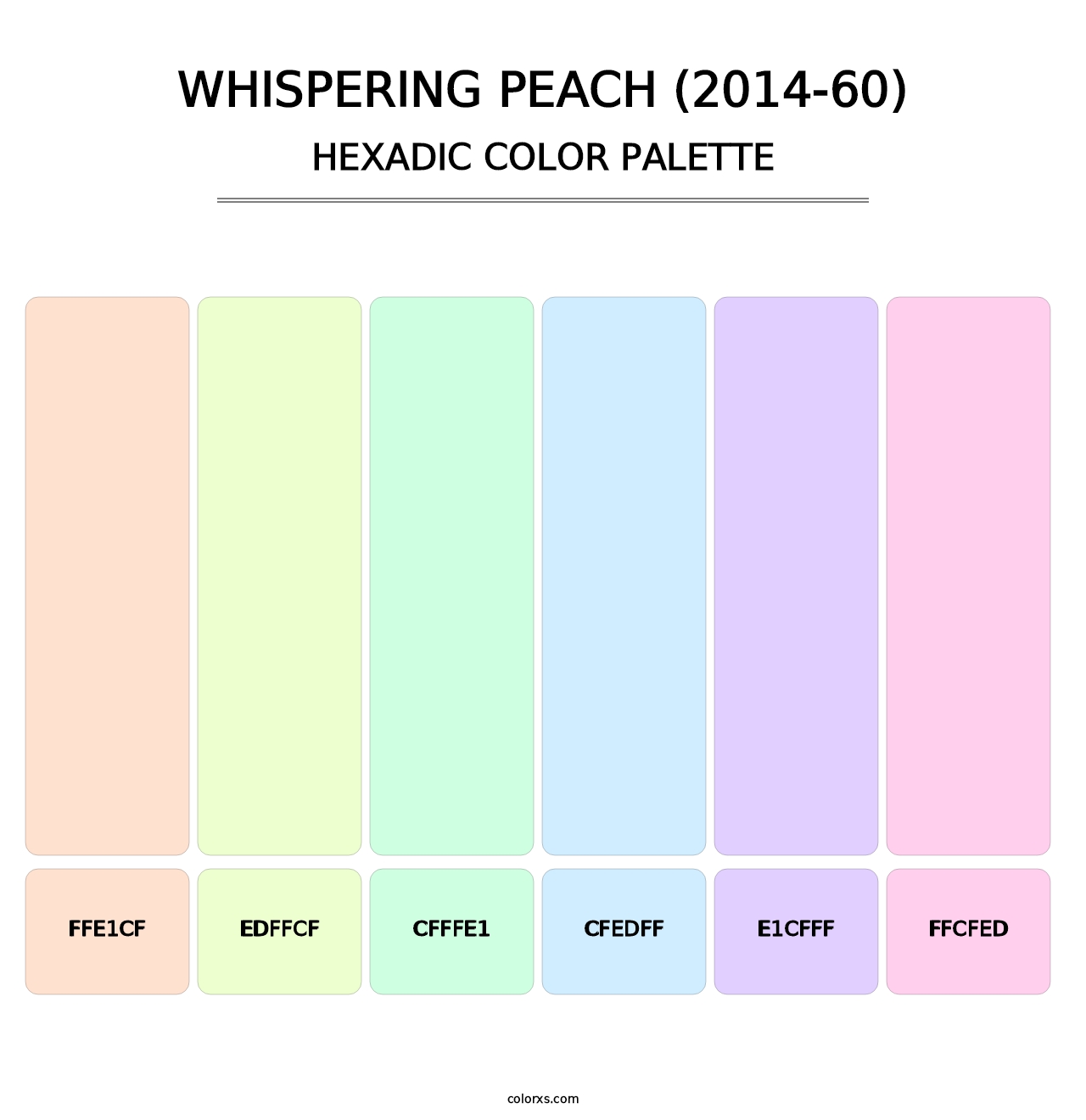 Whispering Peach (2014-60) - Hexadic Color Palette