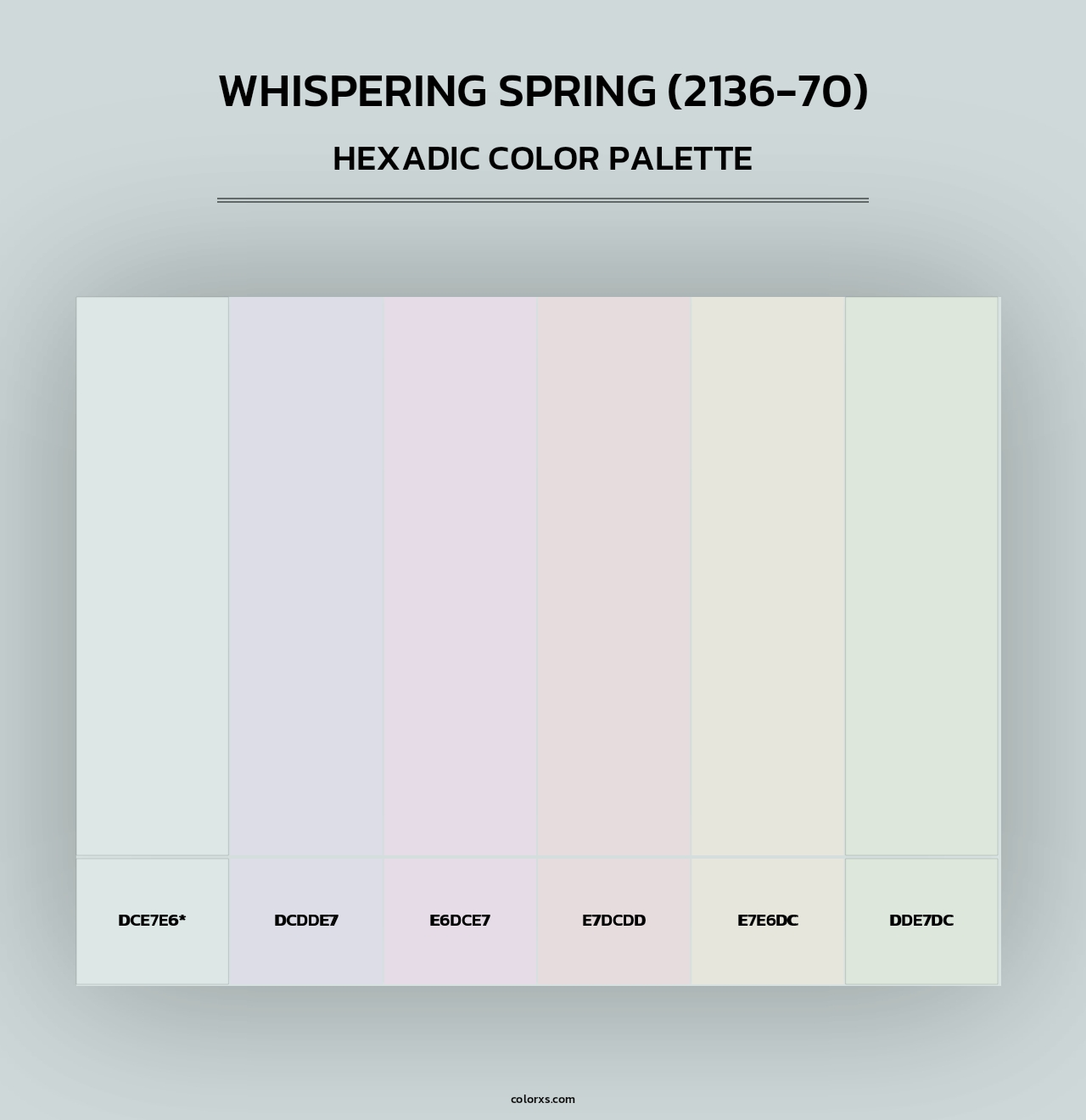 Whispering Spring (2136-70) - Hexadic Color Palette