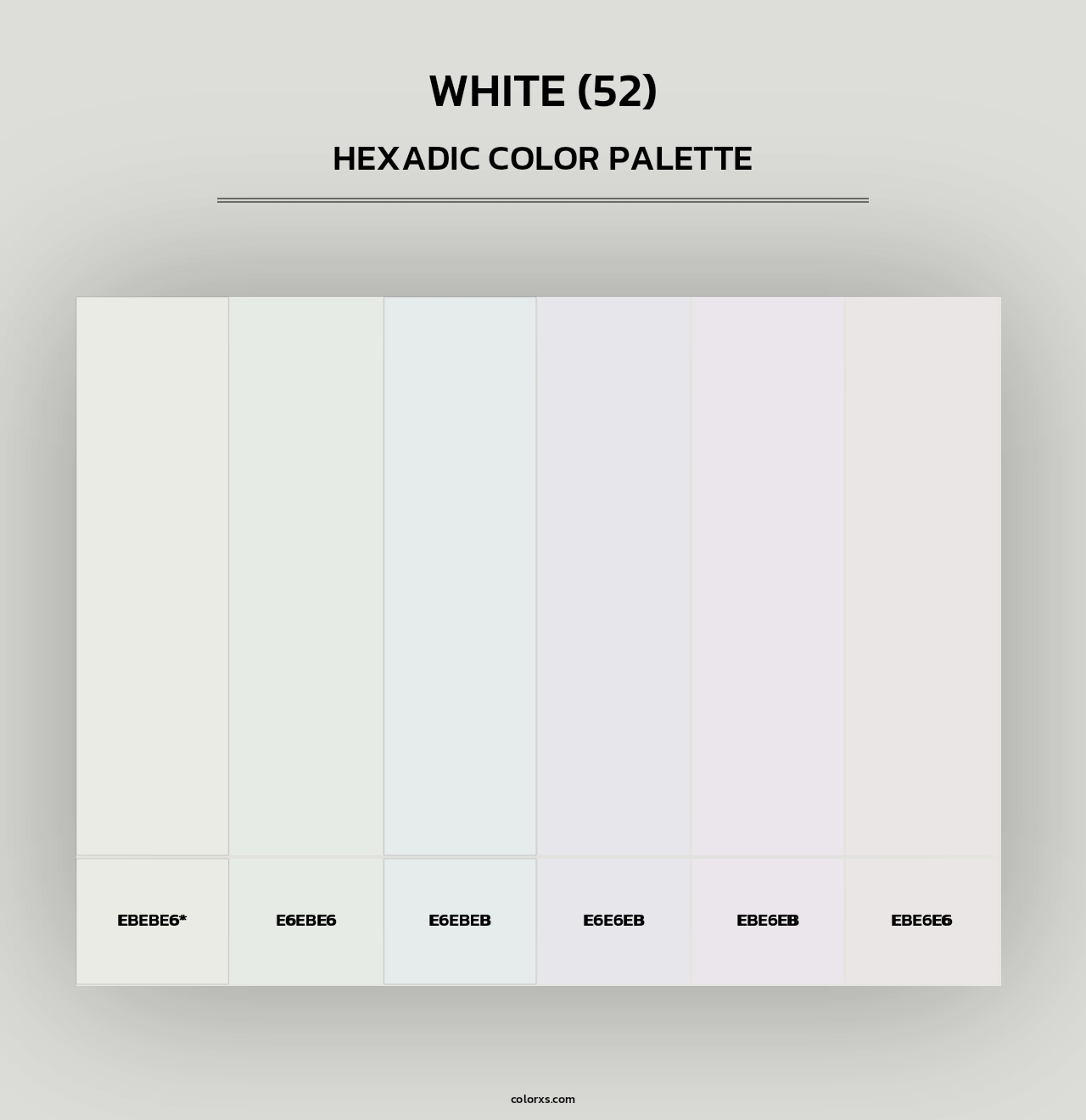 White (52) - Hexadic Color Palette