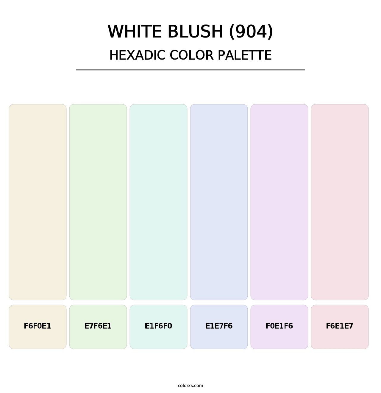 White Blush (904) - Hexadic Color Palette