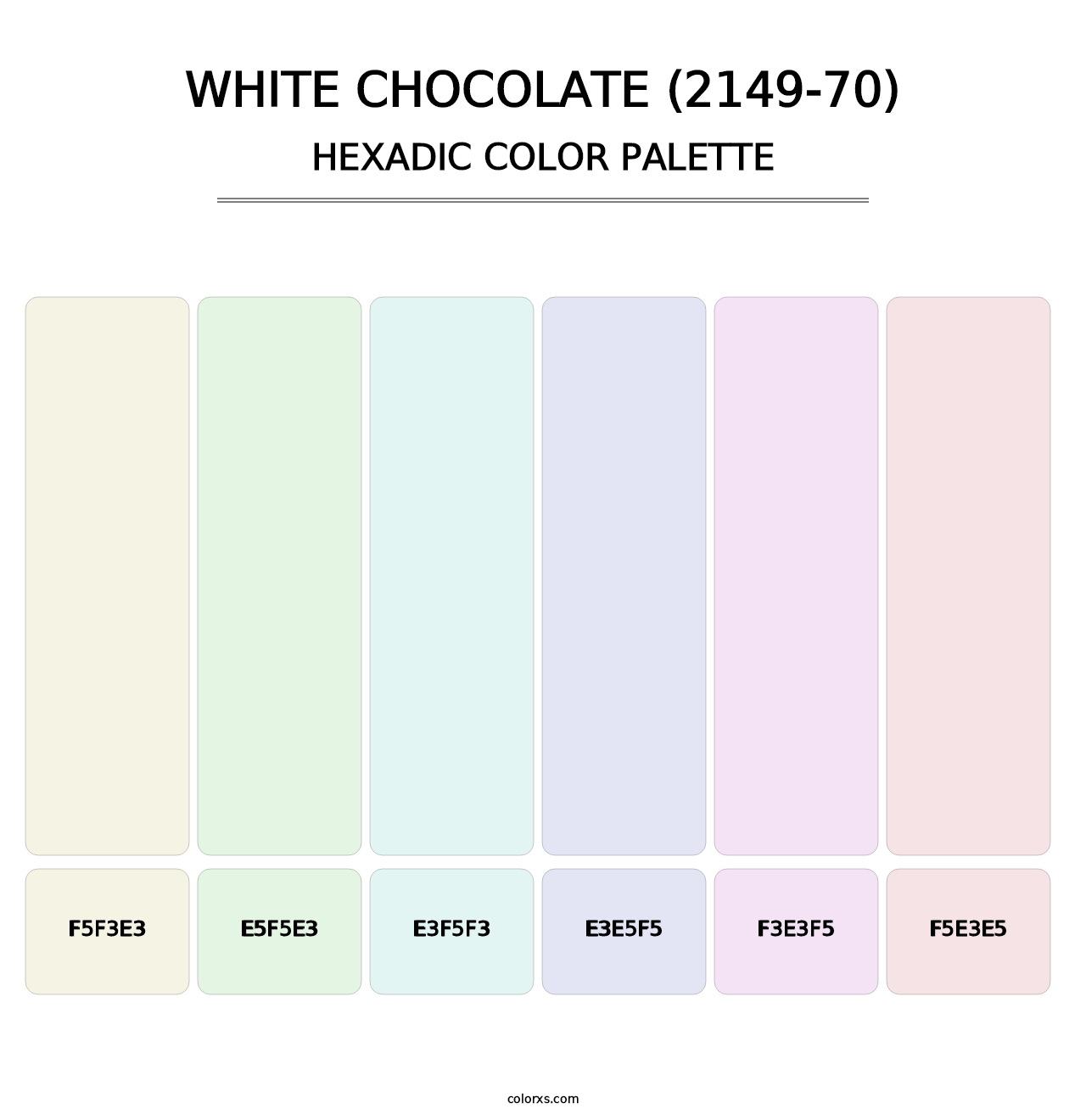 White Chocolate (2149-70) - Hexadic Color Palette