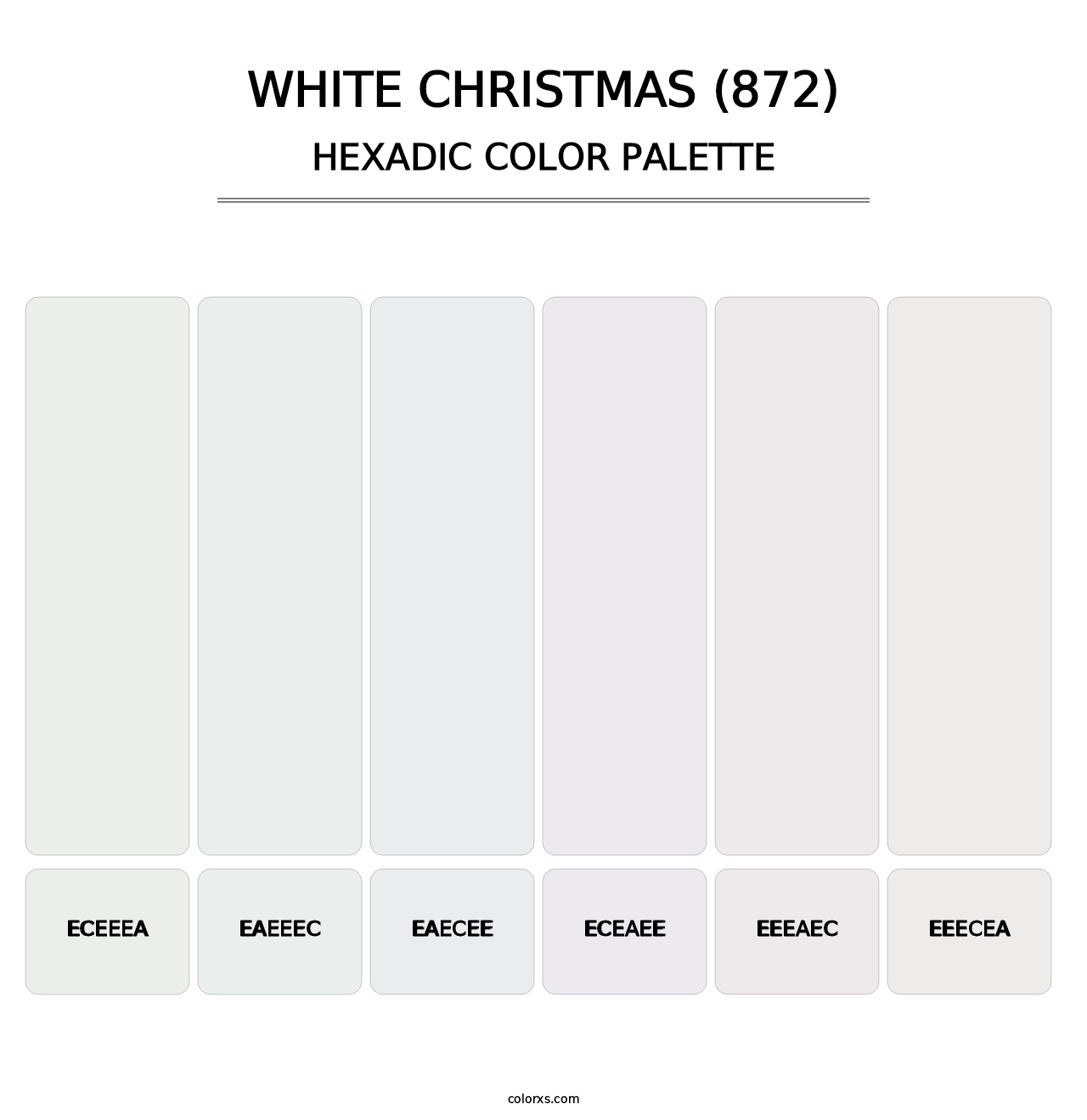 White Christmas (872) - Hexadic Color Palette