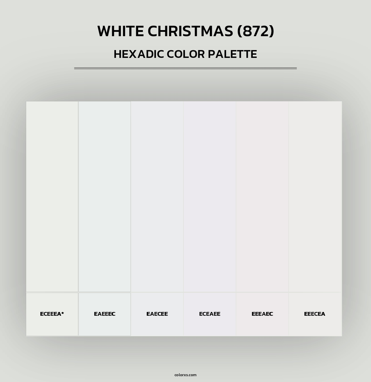 White Christmas (872) - Hexadic Color Palette