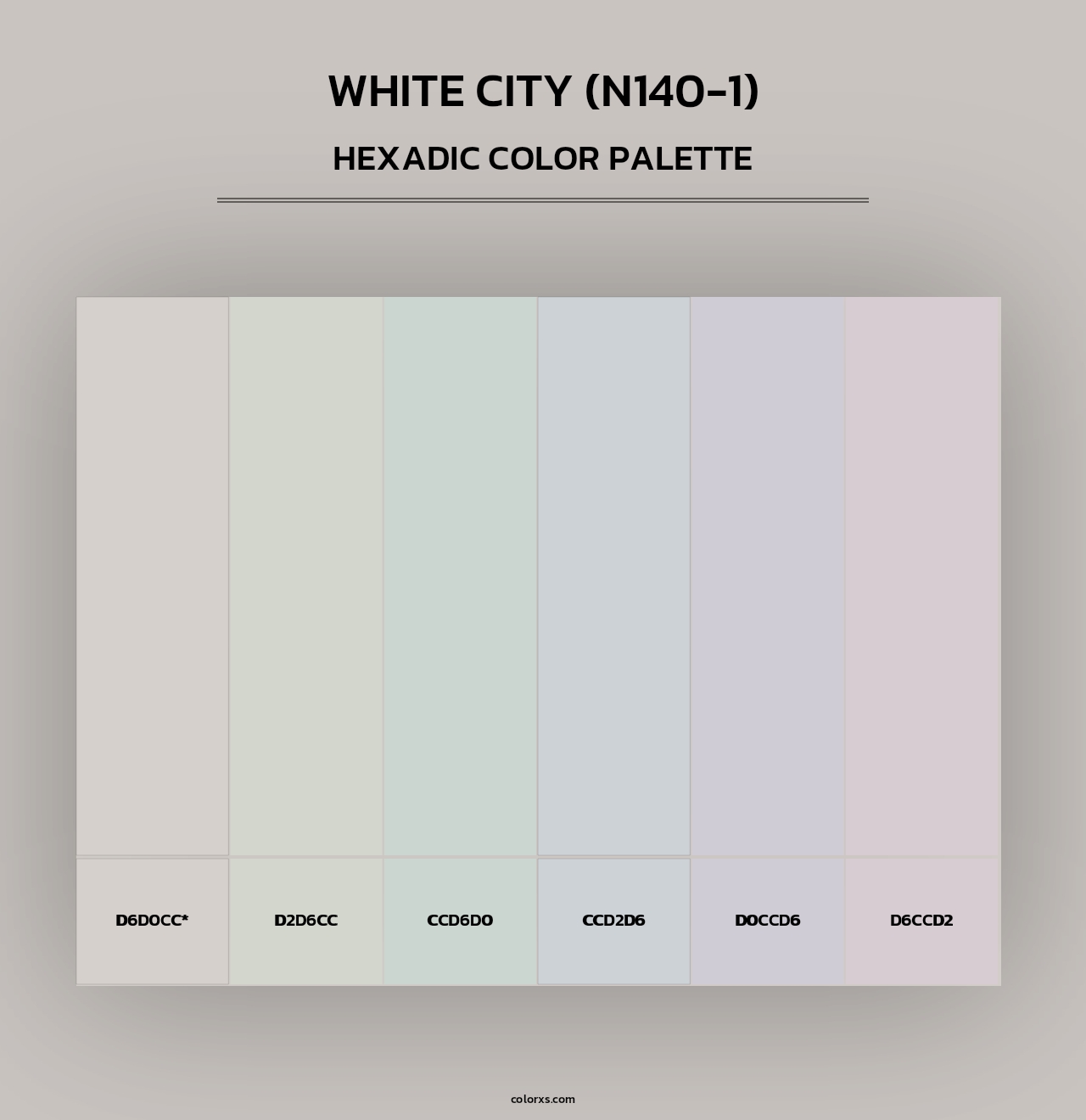 White City (N140-1) - Hexadic Color Palette