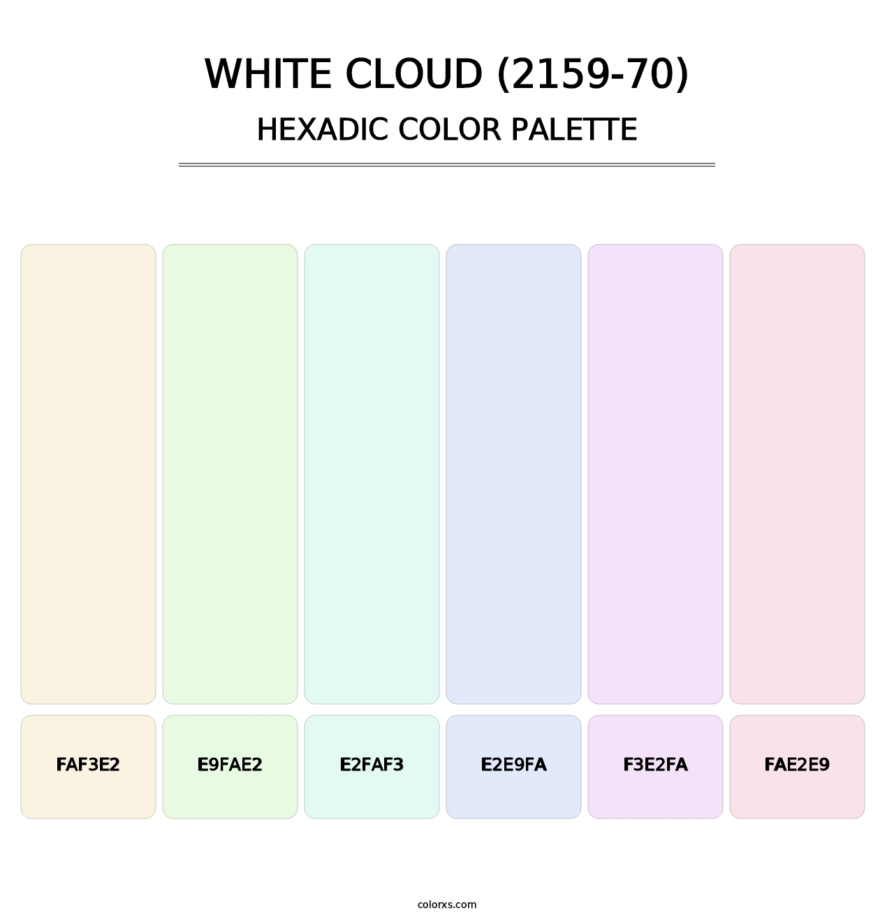 White Cloud (2159-70) - Hexadic Color Palette