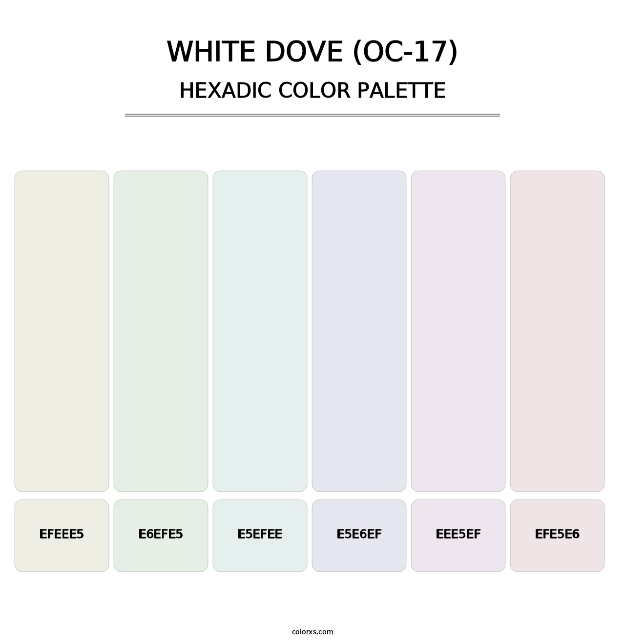 White Dove (OC-17) - Hexadic Color Palette