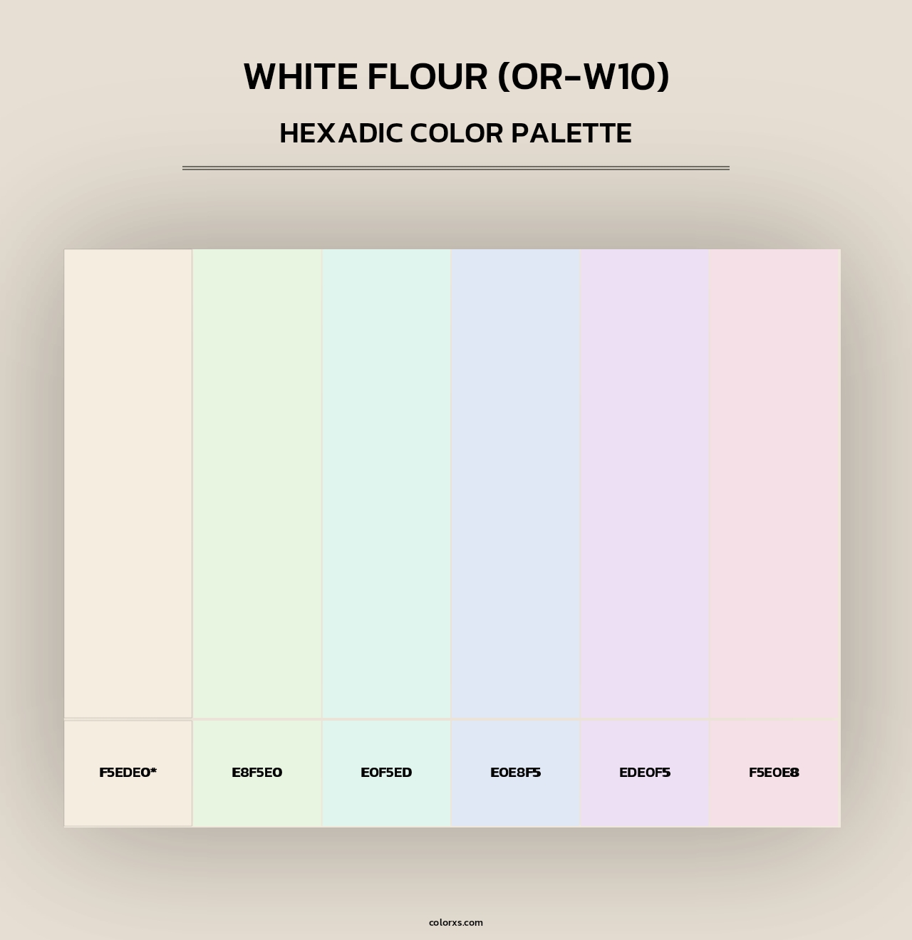 White Flour (OR-W10) - Hexadic Color Palette