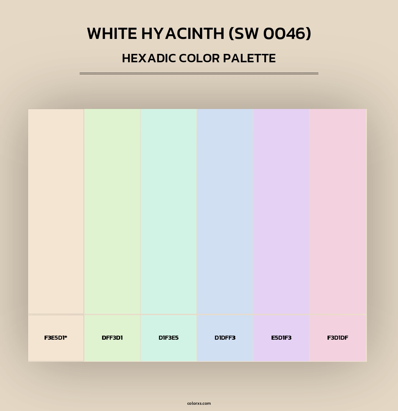 White Hyacinth (SW 0046) - Hexadic Color Palette