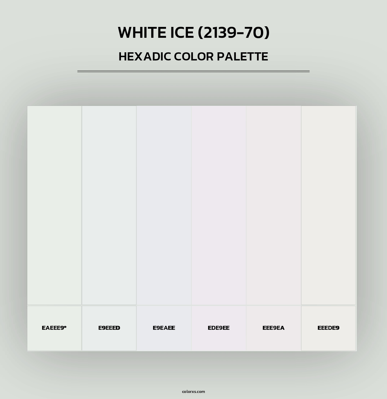 White Ice (2139-70) - Hexadic Color Palette
