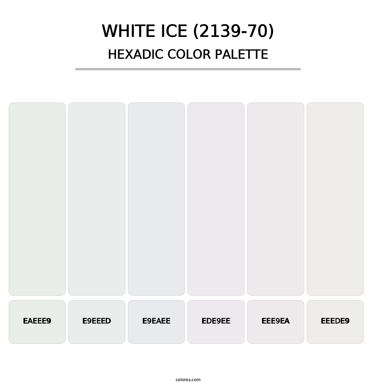 White Ice (2139-70) - Hexadic Color Palette