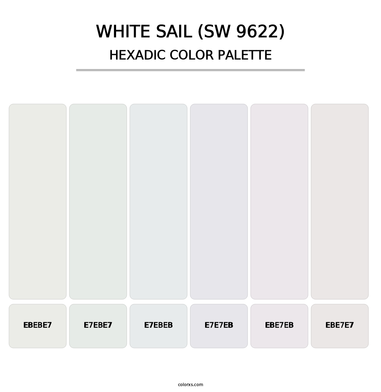 White Sail (SW 9622) - Hexadic Color Palette