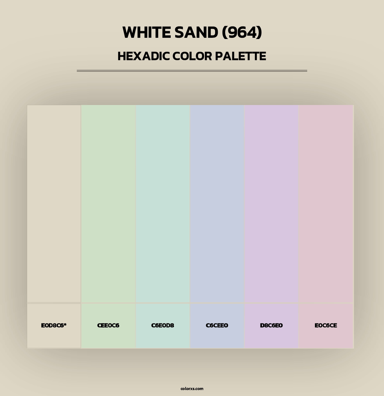 White Sand (964) - Hexadic Color Palette