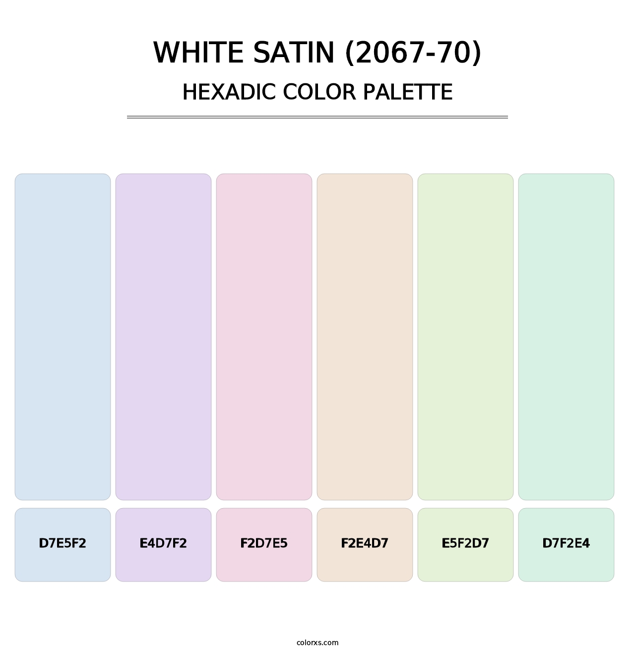 White Satin (2067-70) - Hexadic Color Palette