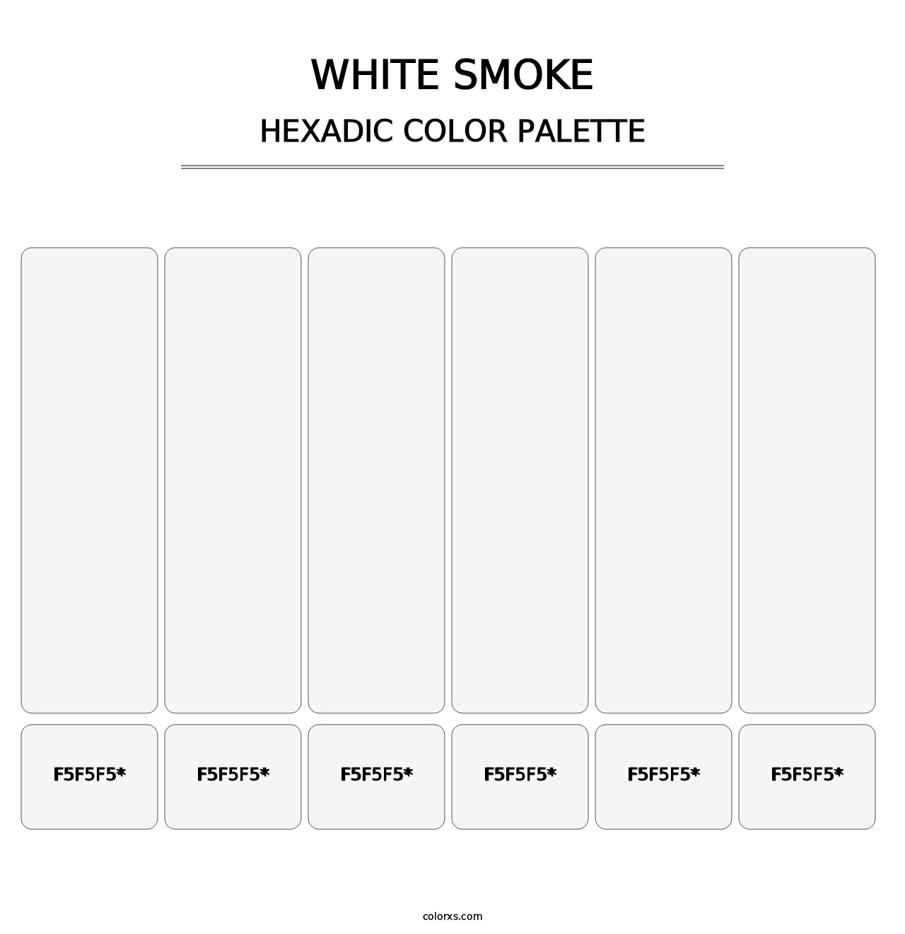 White Smoke - Hexadic Color Palette