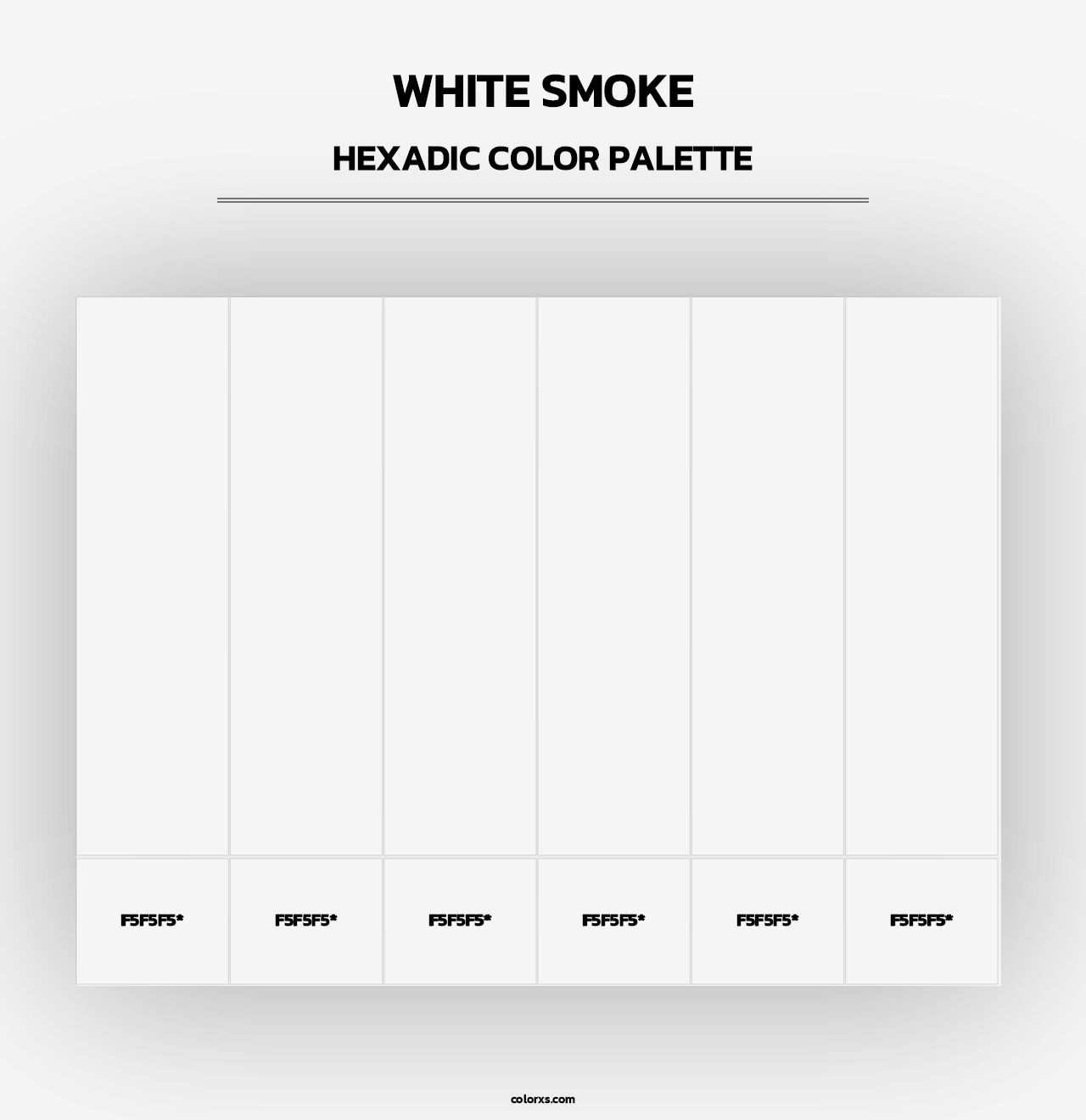 White Smoke - Hexadic Color Palette