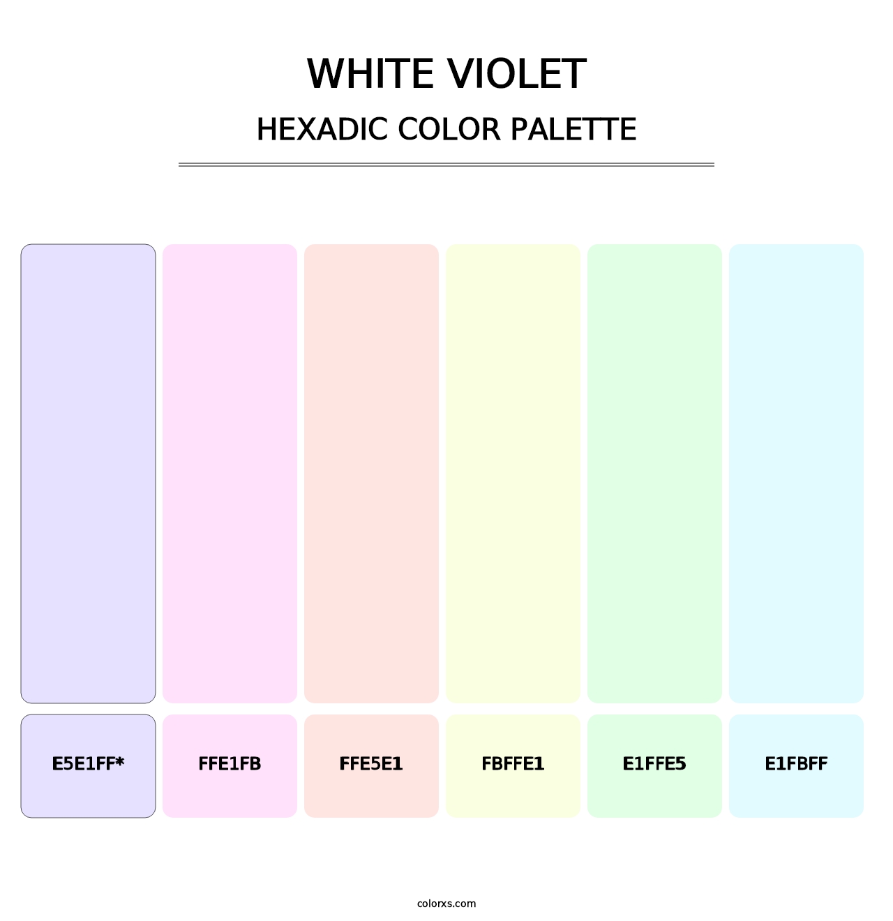 White Violet - Hexadic Color Palette