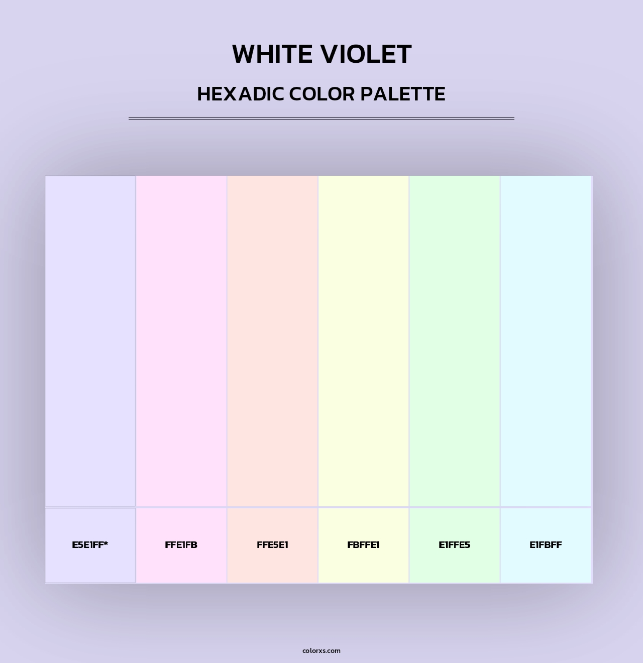 White Violet - Hexadic Color Palette