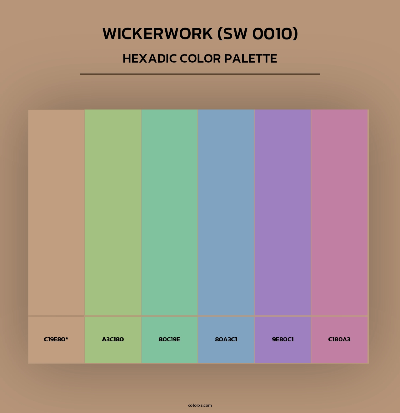 Wickerwork (SW 0010) - Hexadic Color Palette