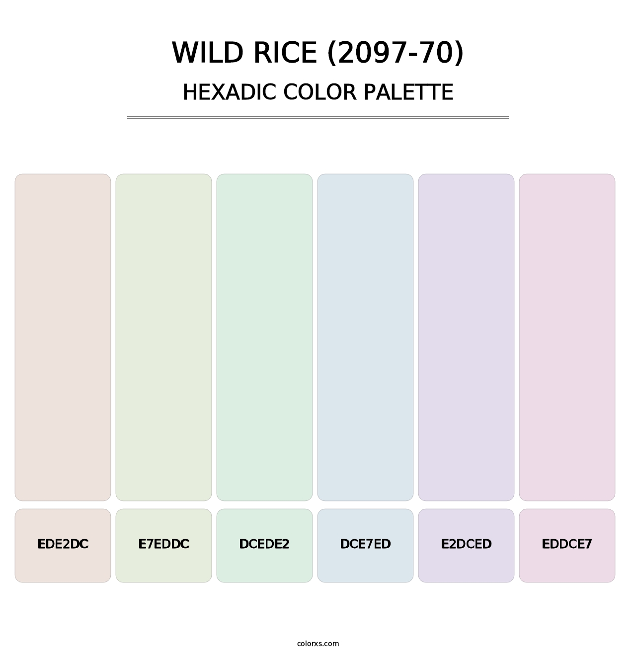 Wild Rice (2097-70) - Hexadic Color Palette