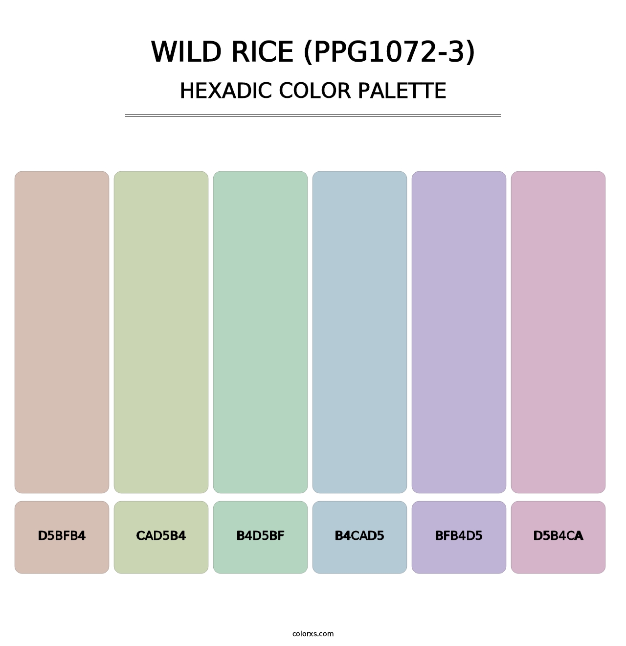 Wild Rice (PPG1072-3) - Hexadic Color Palette