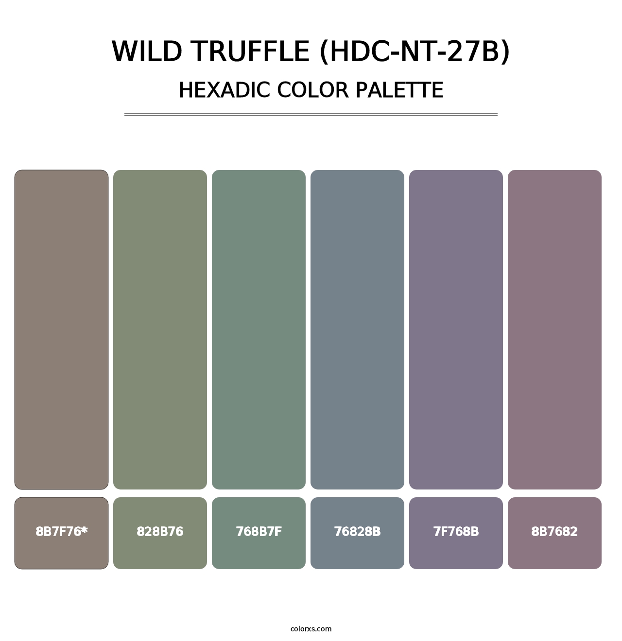Wild Truffle (HDC-NT-27B) - Hexadic Color Palette