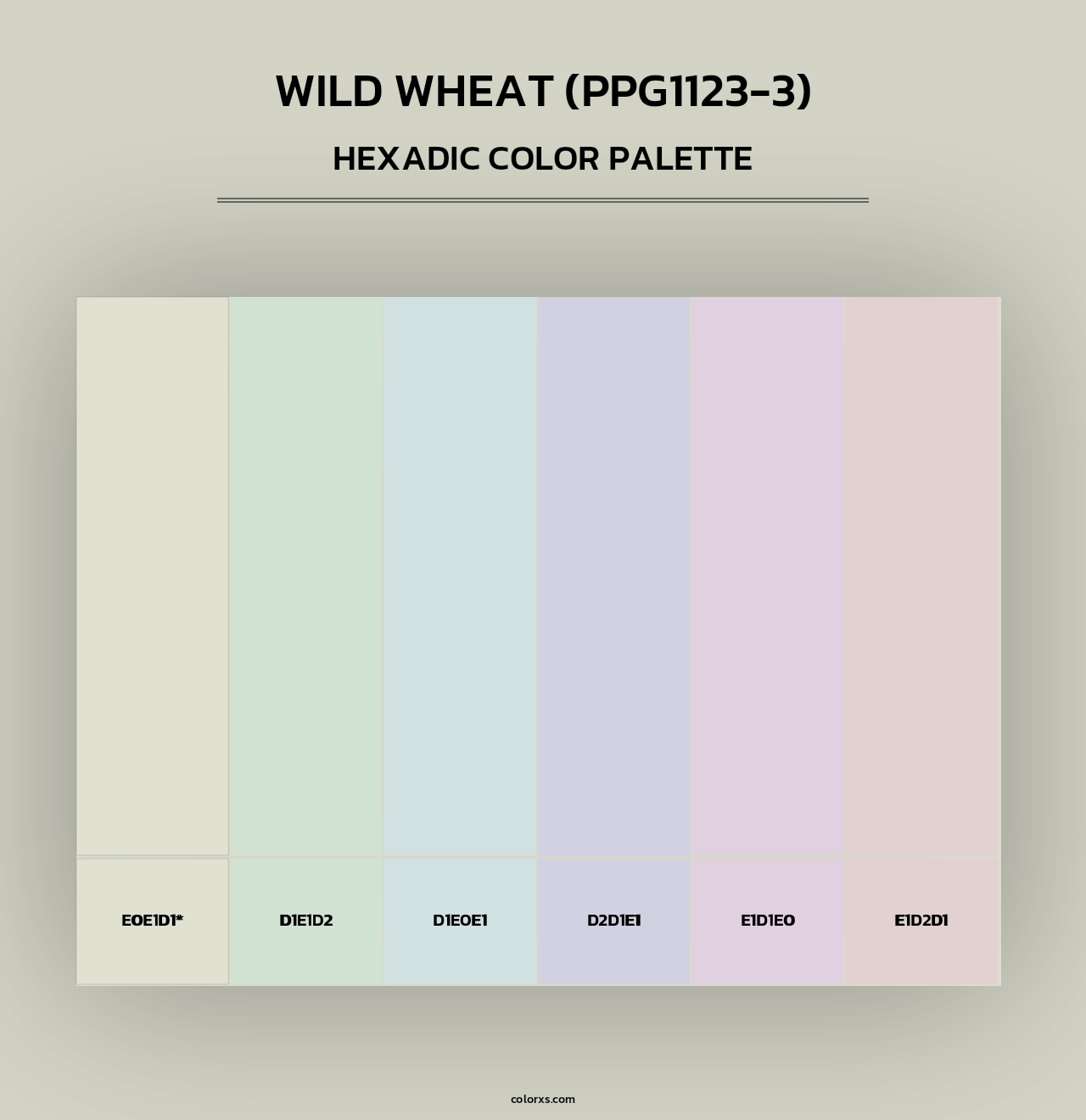 Wild Wheat (PPG1123-3) - Hexadic Color Palette