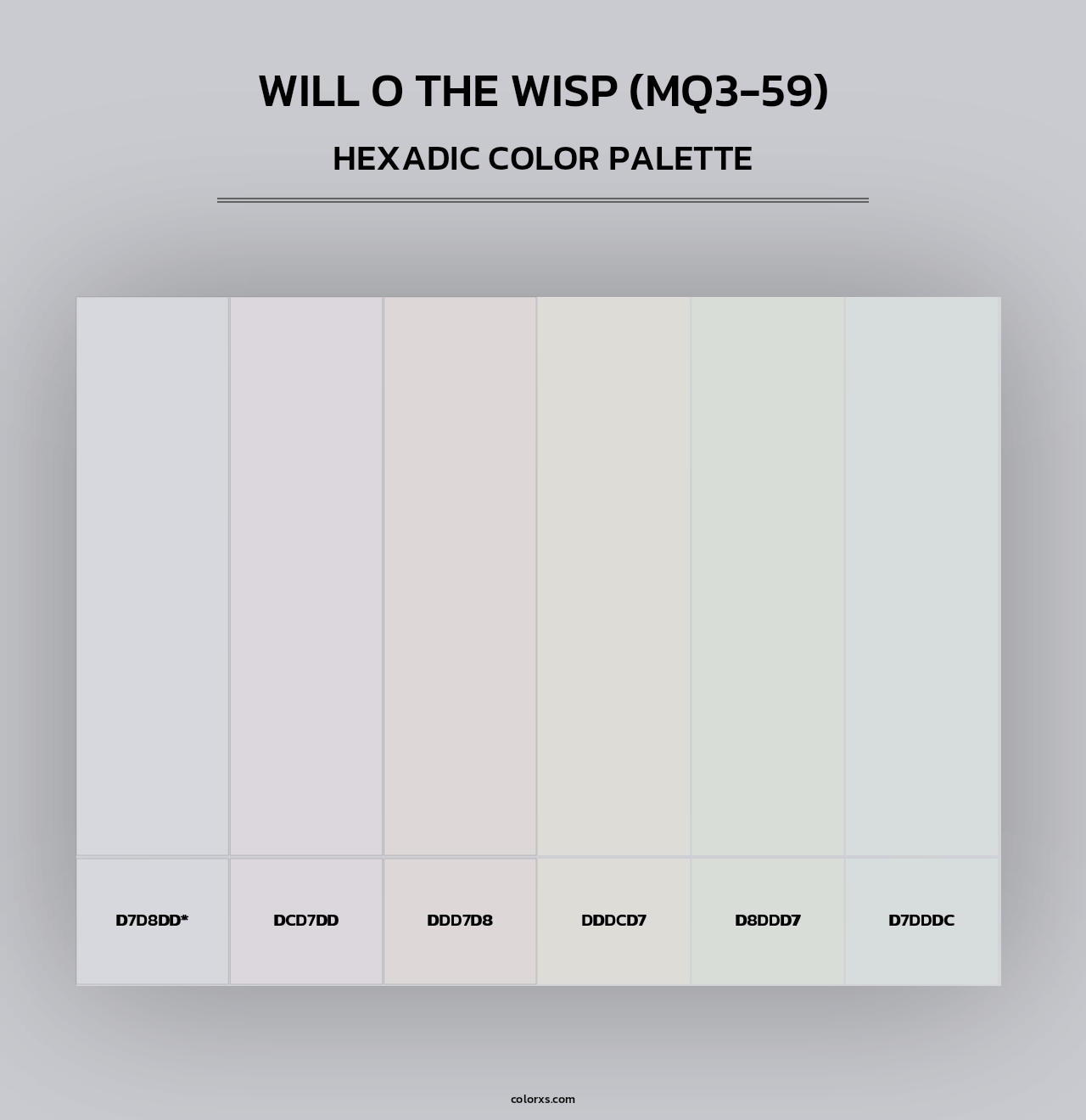Will O The Wisp (MQ3-59) - Hexadic Color Palette