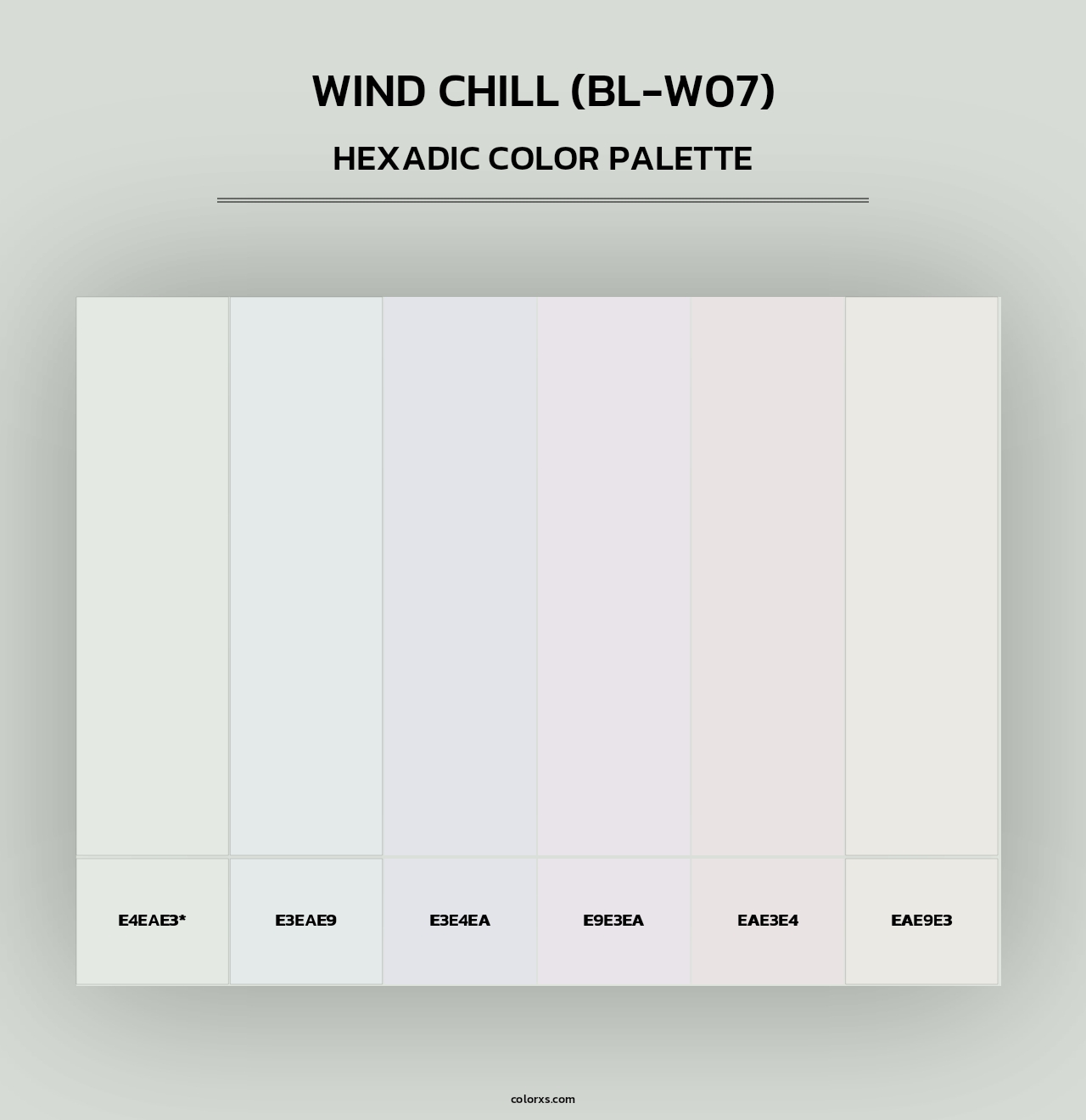 Wind Chill (BL-W07) - Hexadic Color Palette