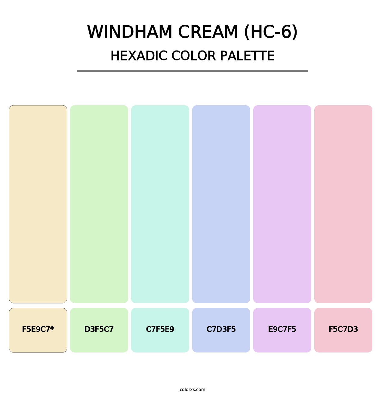 Windham Cream (HC-6) - Hexadic Color Palette