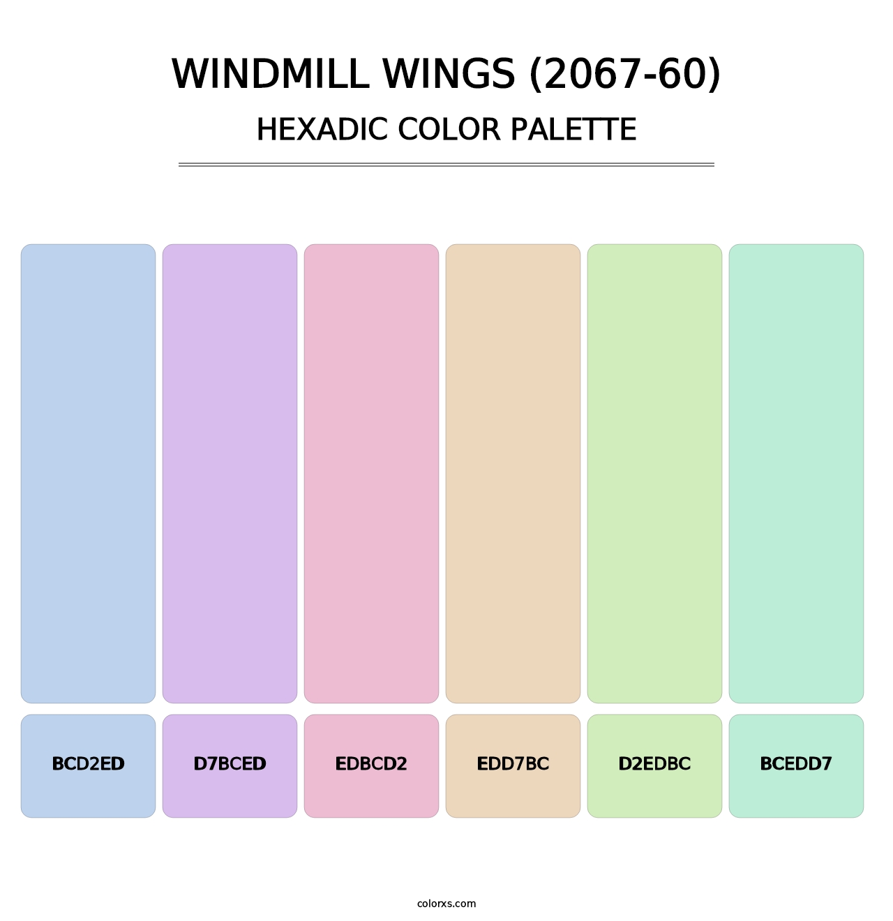 Windmill Wings (2067-60) - Hexadic Color Palette