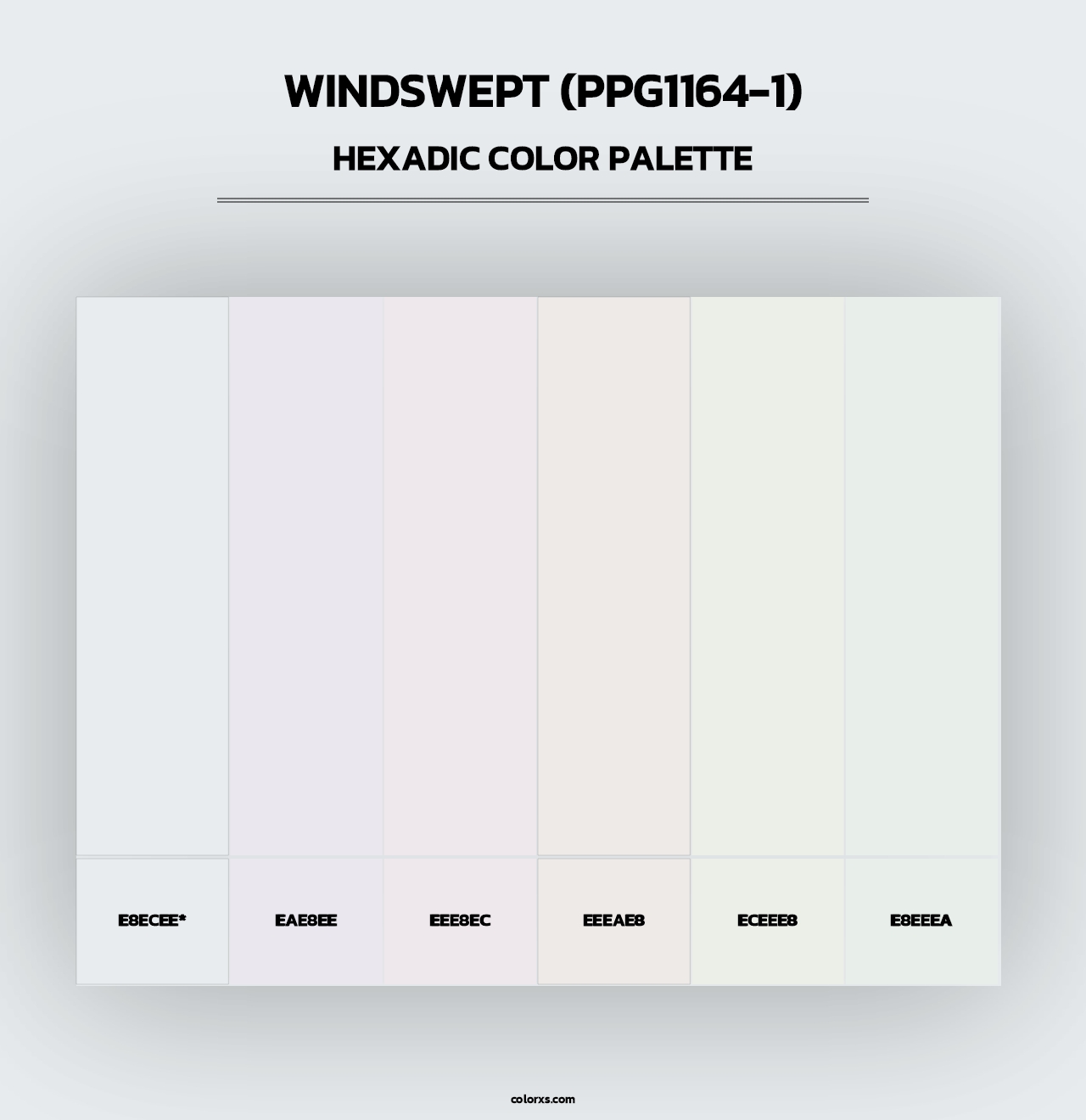 Windswept (PPG1164-1) - Hexadic Color Palette