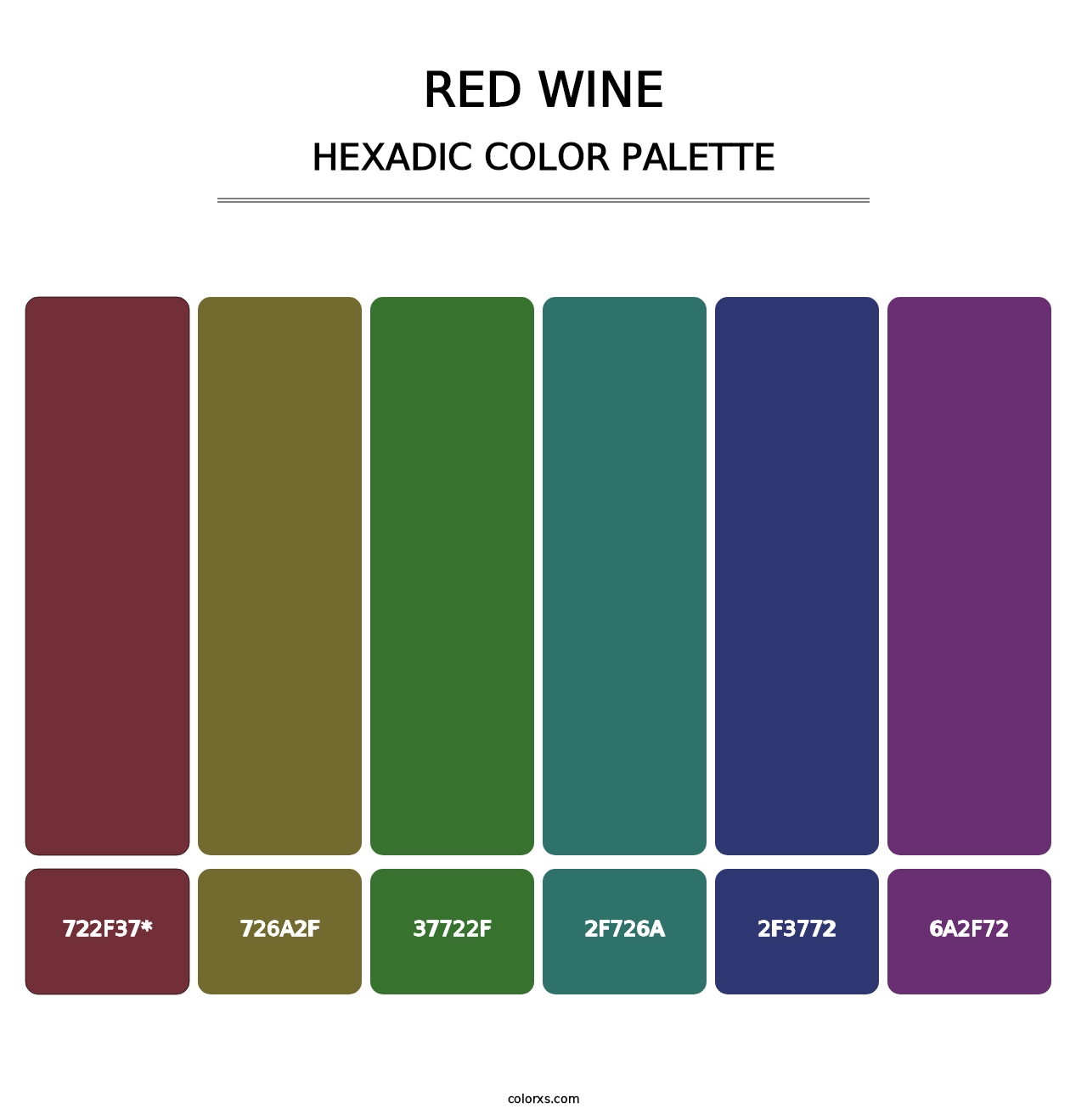 Red Wine - Hexadic Color Palette
