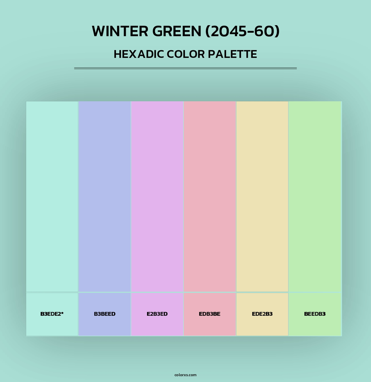 Winter Green (2045-60) - Hexadic Color Palette