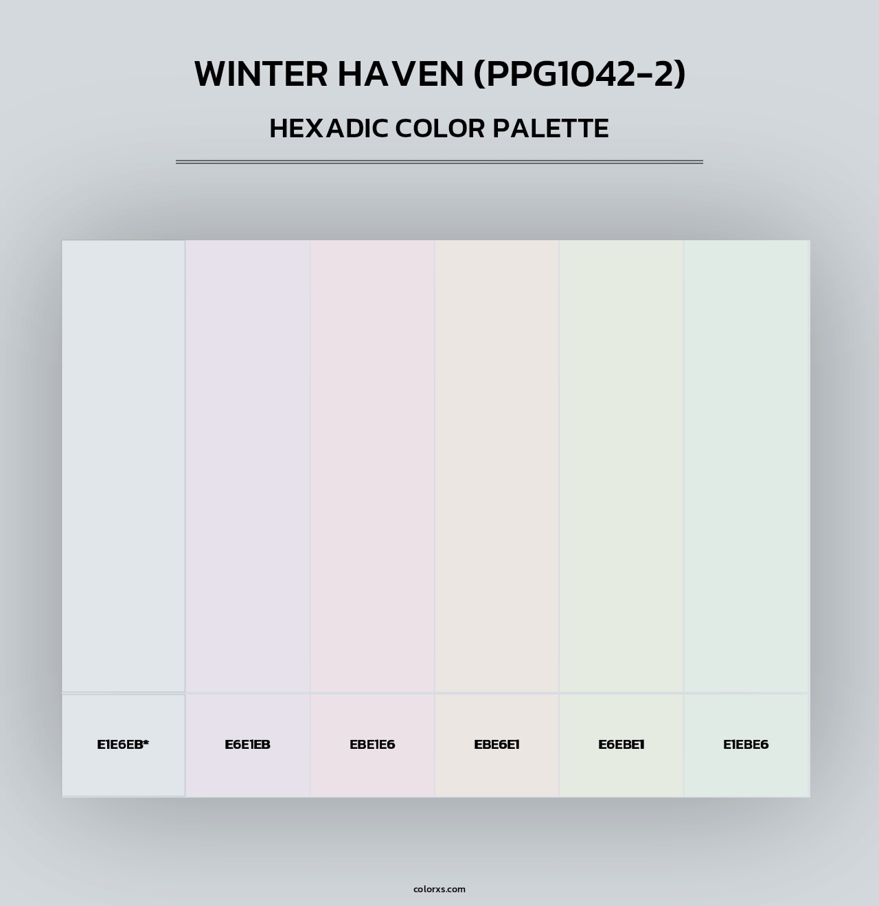 Winter Haven (PPG1042-2) - Hexadic Color Palette