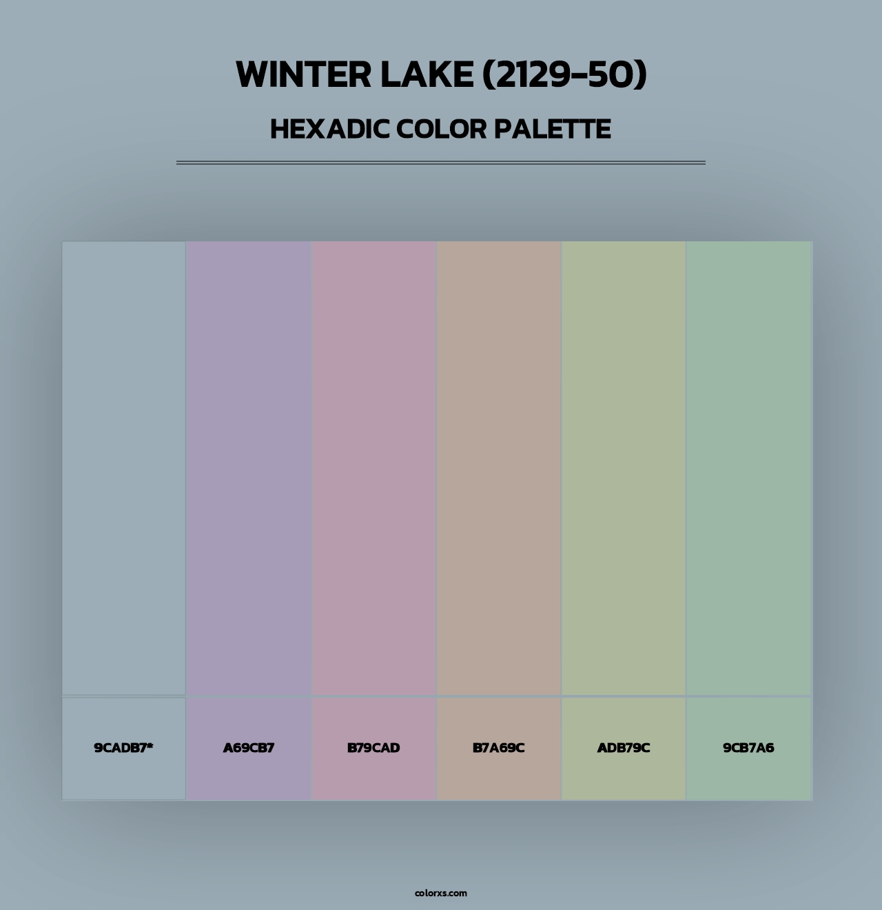 Winter Lake (2129-50) - Hexadic Color Palette