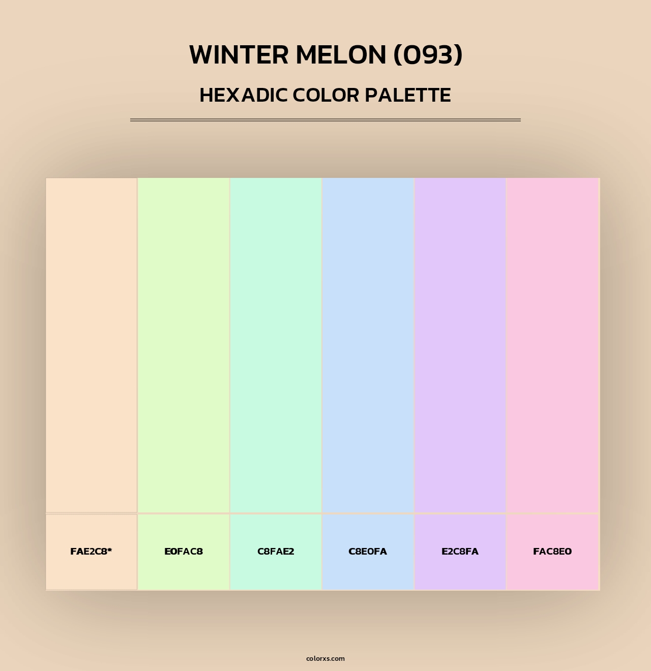 Winter Melon (093) - Hexadic Color Palette