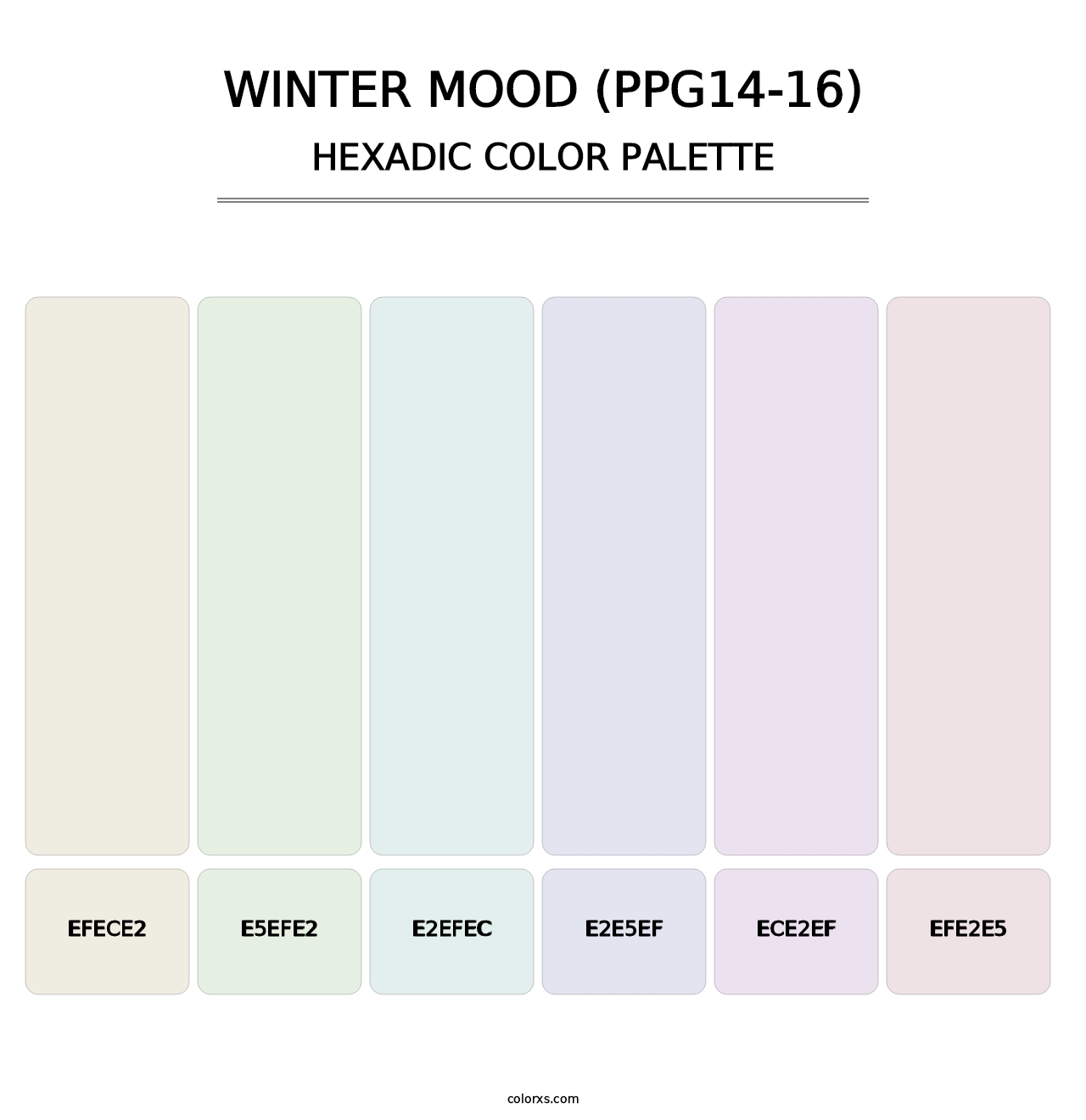 Winter Mood (PPG14-16) - Hexadic Color Palette