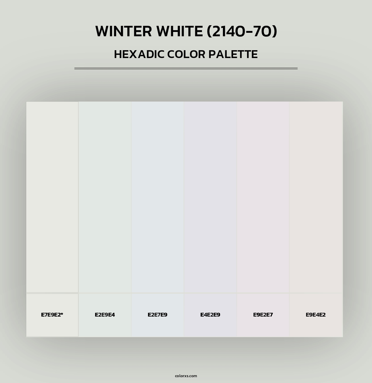 Winter White (2140-70) - Hexadic Color Palette
