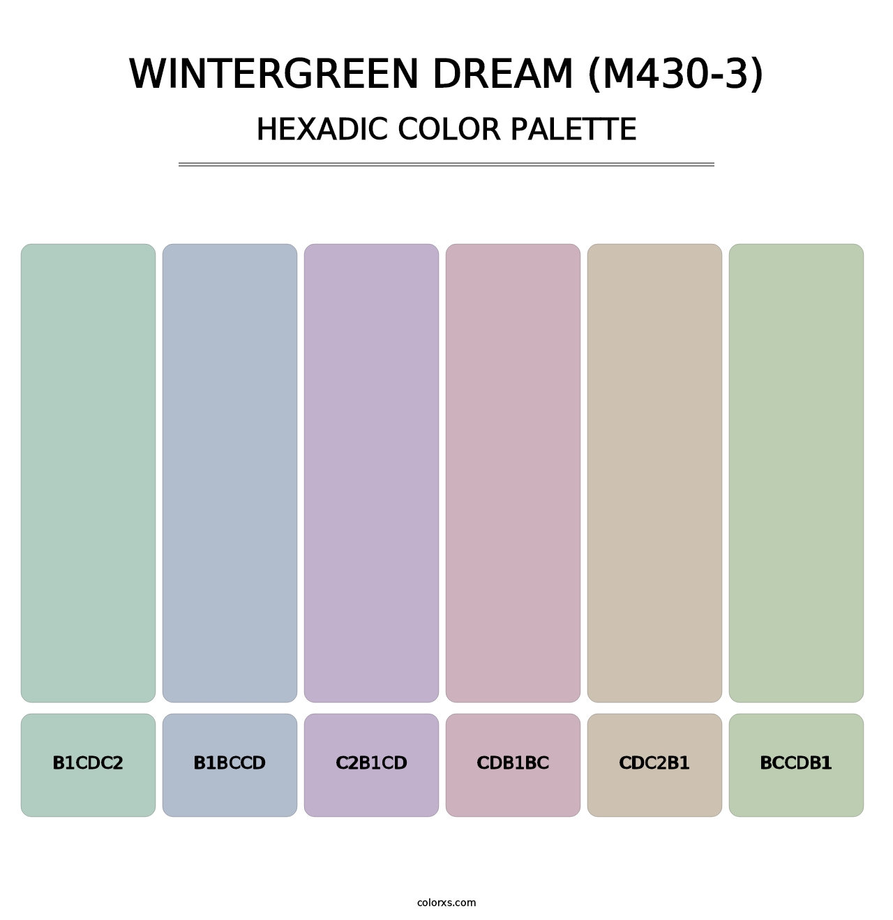 Wintergreen Dream (M430-3) - Hexadic Color Palette