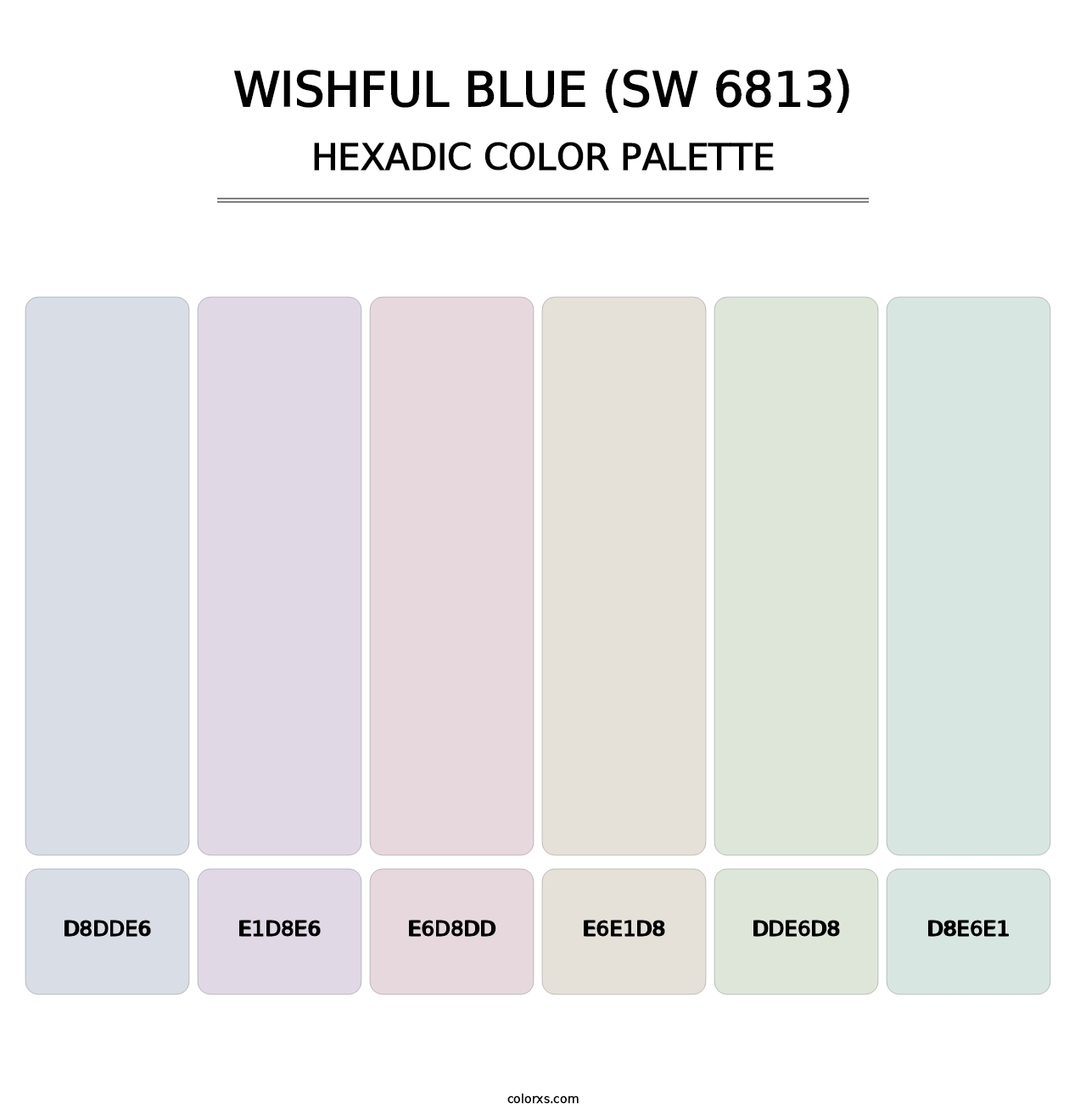 Wishful Blue (SW 6813) - Hexadic Color Palette