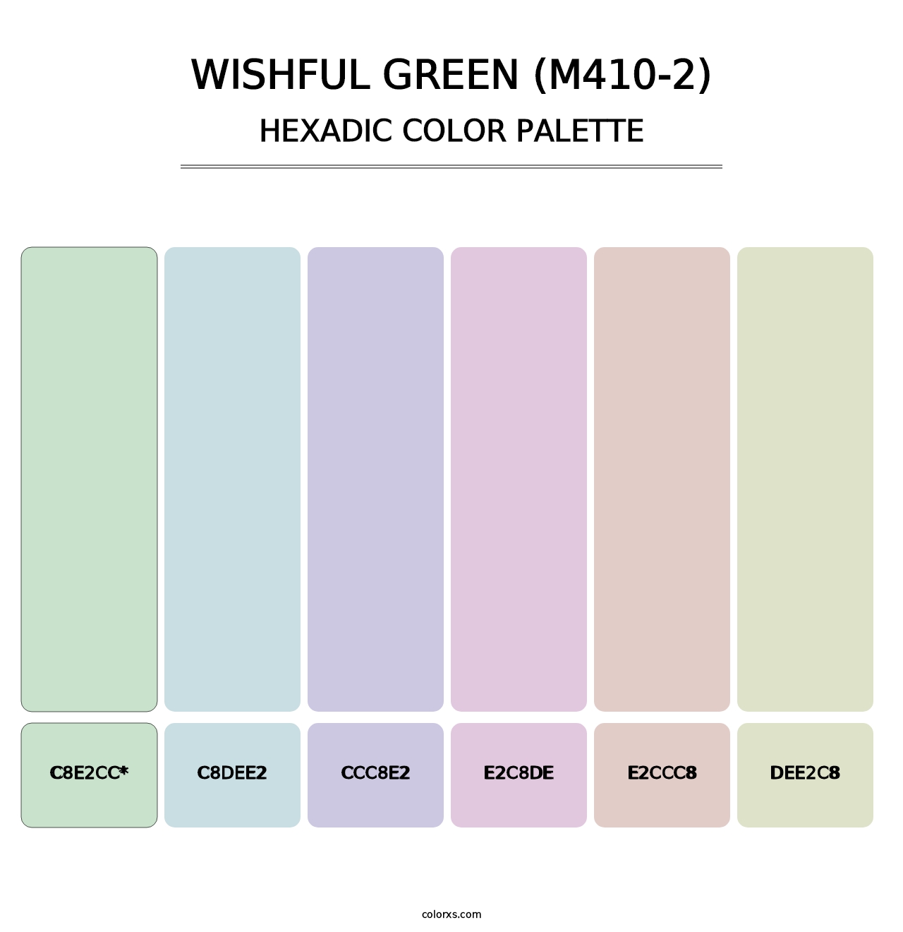 Wishful Green (M410-2) - Hexadic Color Palette