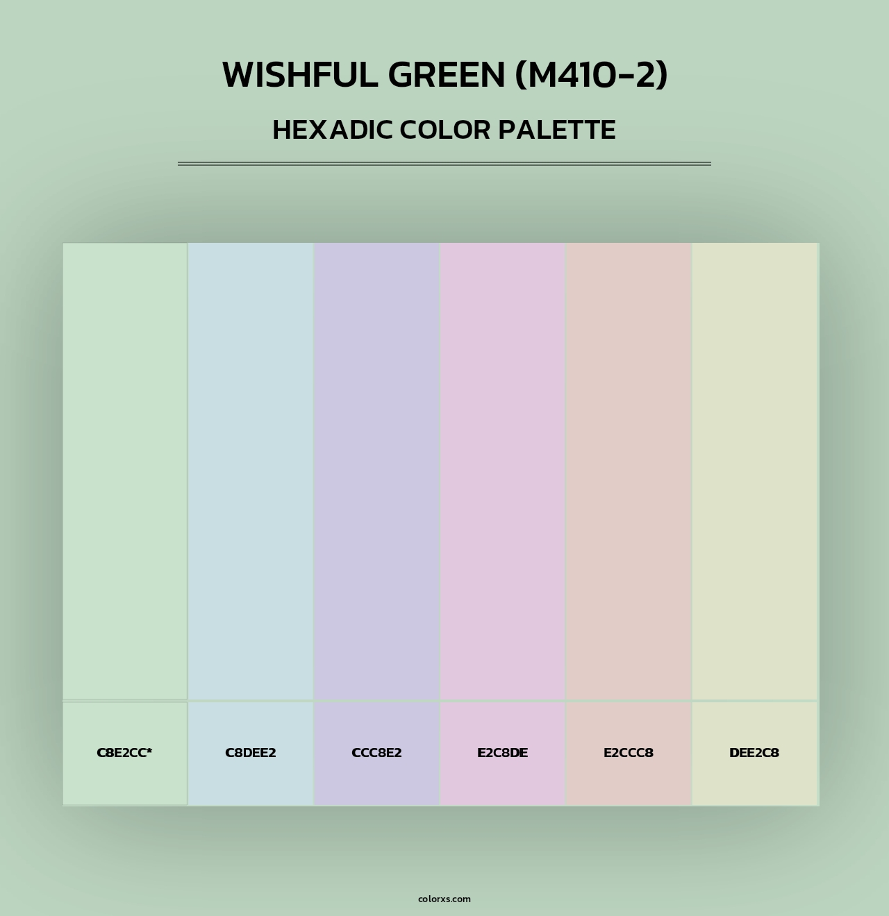 Wishful Green (M410-2) - Hexadic Color Palette