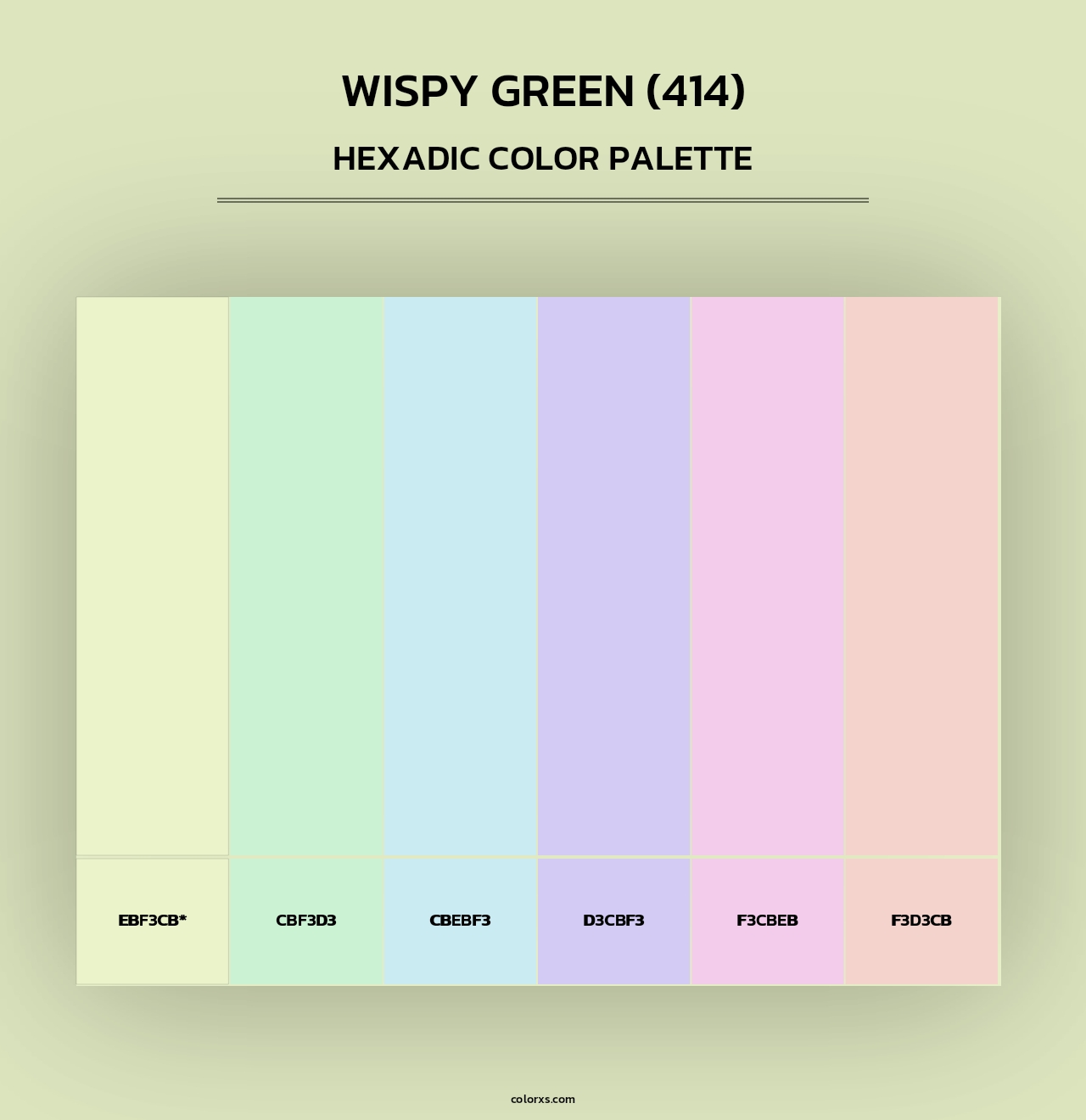 Wispy Green (414) - Hexadic Color Palette