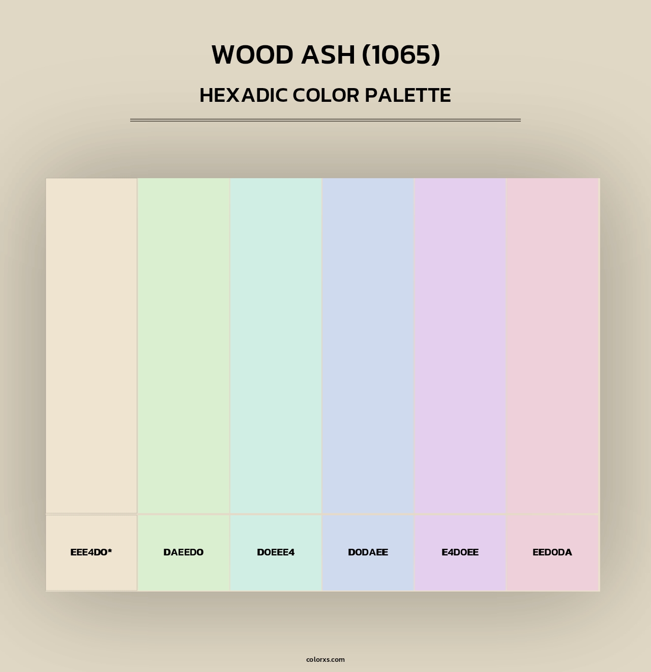 Wood Ash (1065) - Hexadic Color Palette