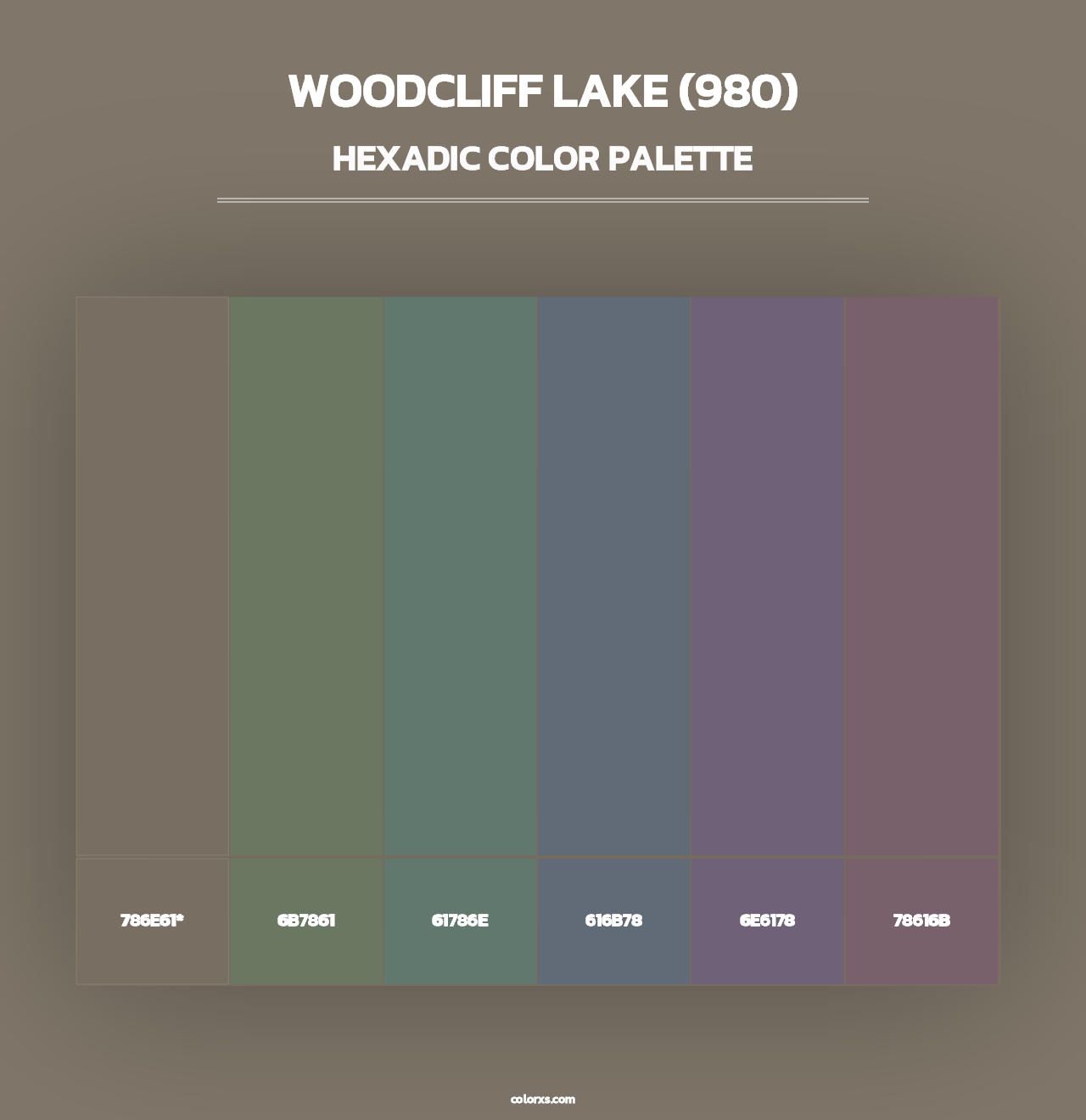 Woodcliff Lake (980) - Hexadic Color Palette