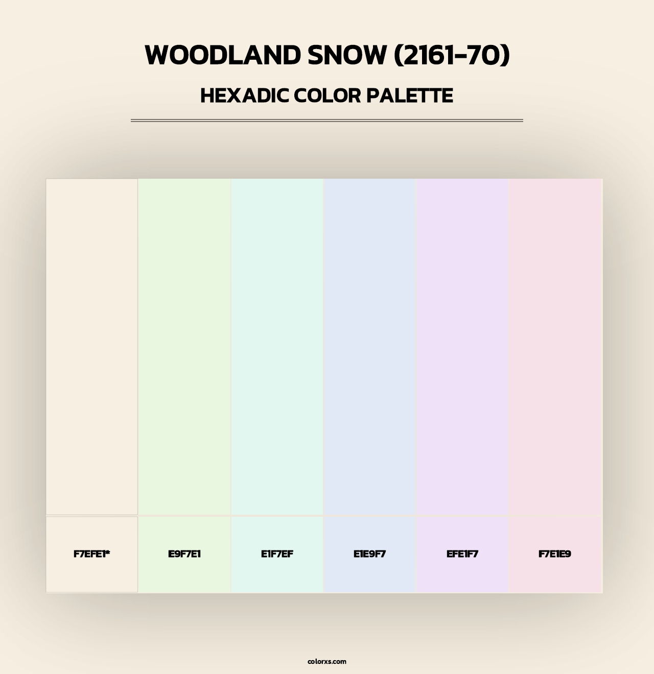 Woodland Snow (2161-70) - Hexadic Color Palette
