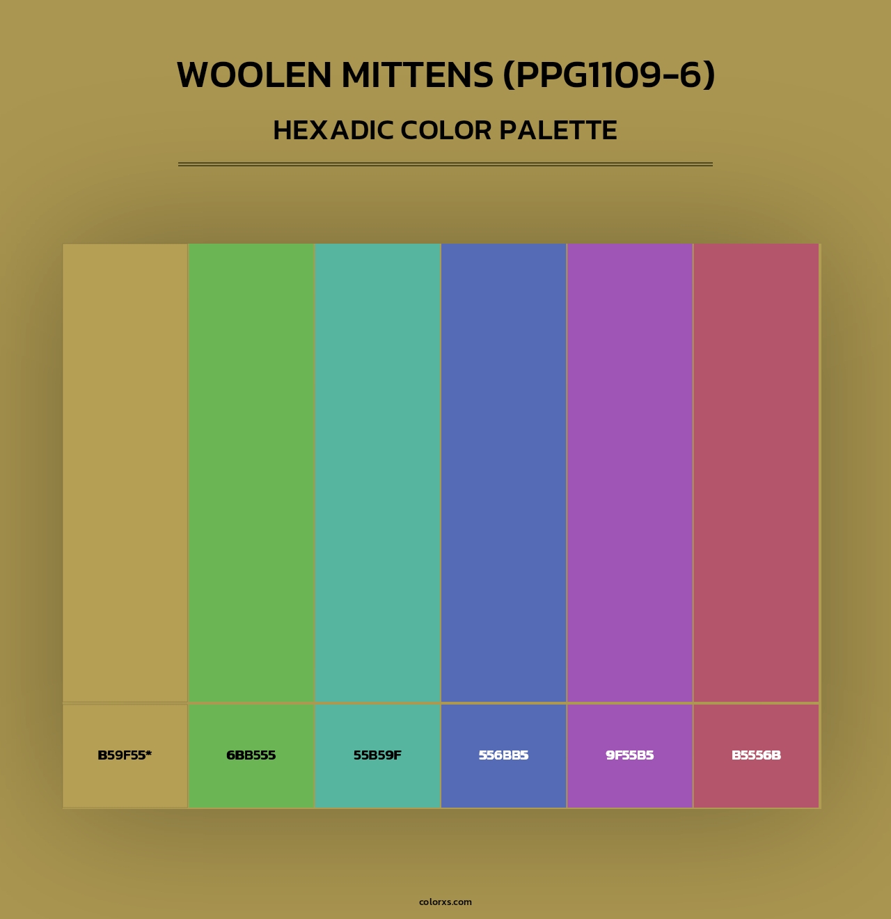 Woolen Mittens (PPG1109-6) - Hexadic Color Palette