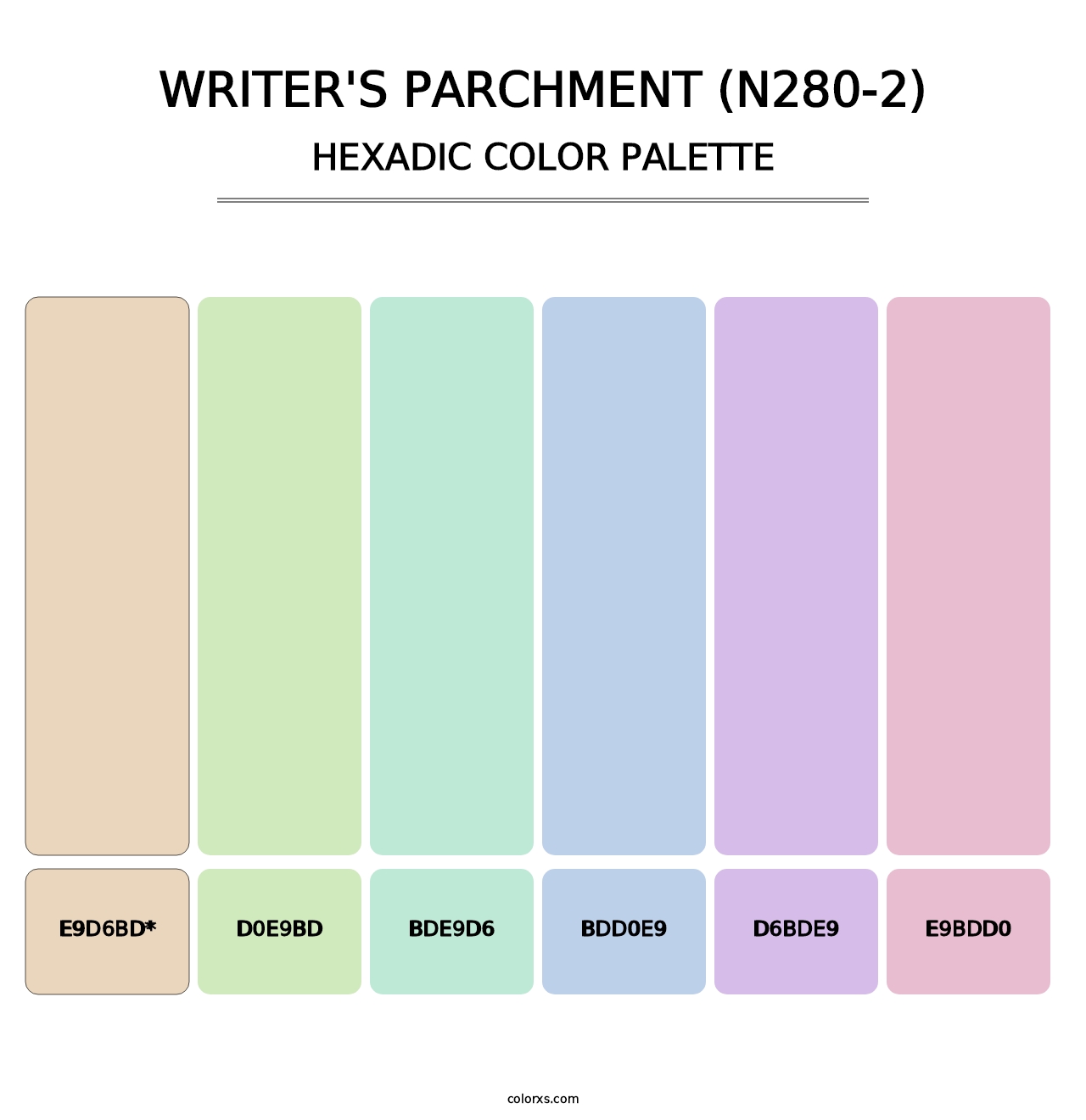 Writer'S Parchment (N280-2) - Hexadic Color Palette